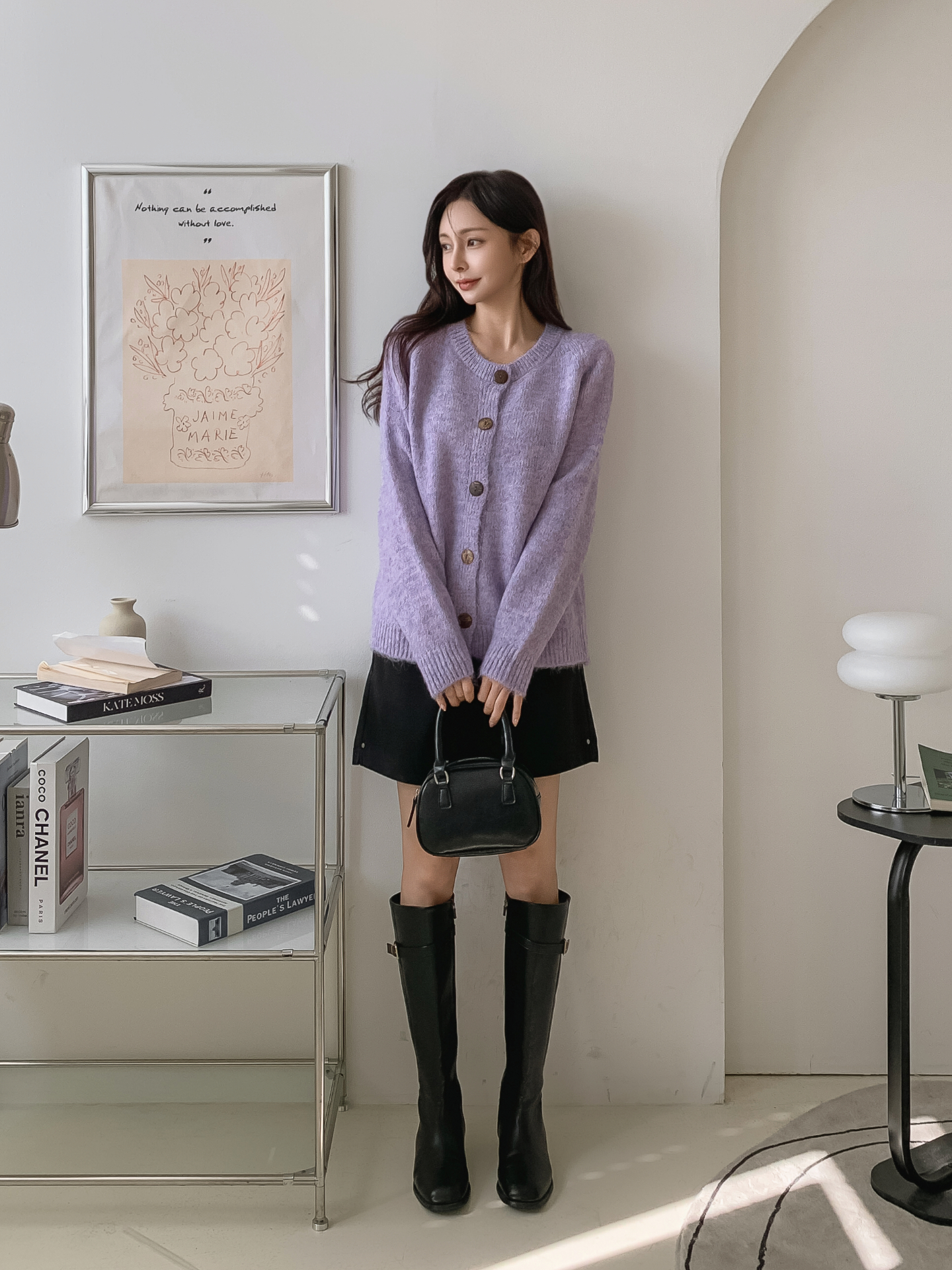 ラウンドネックルーズカーディガン | 詳細画像5