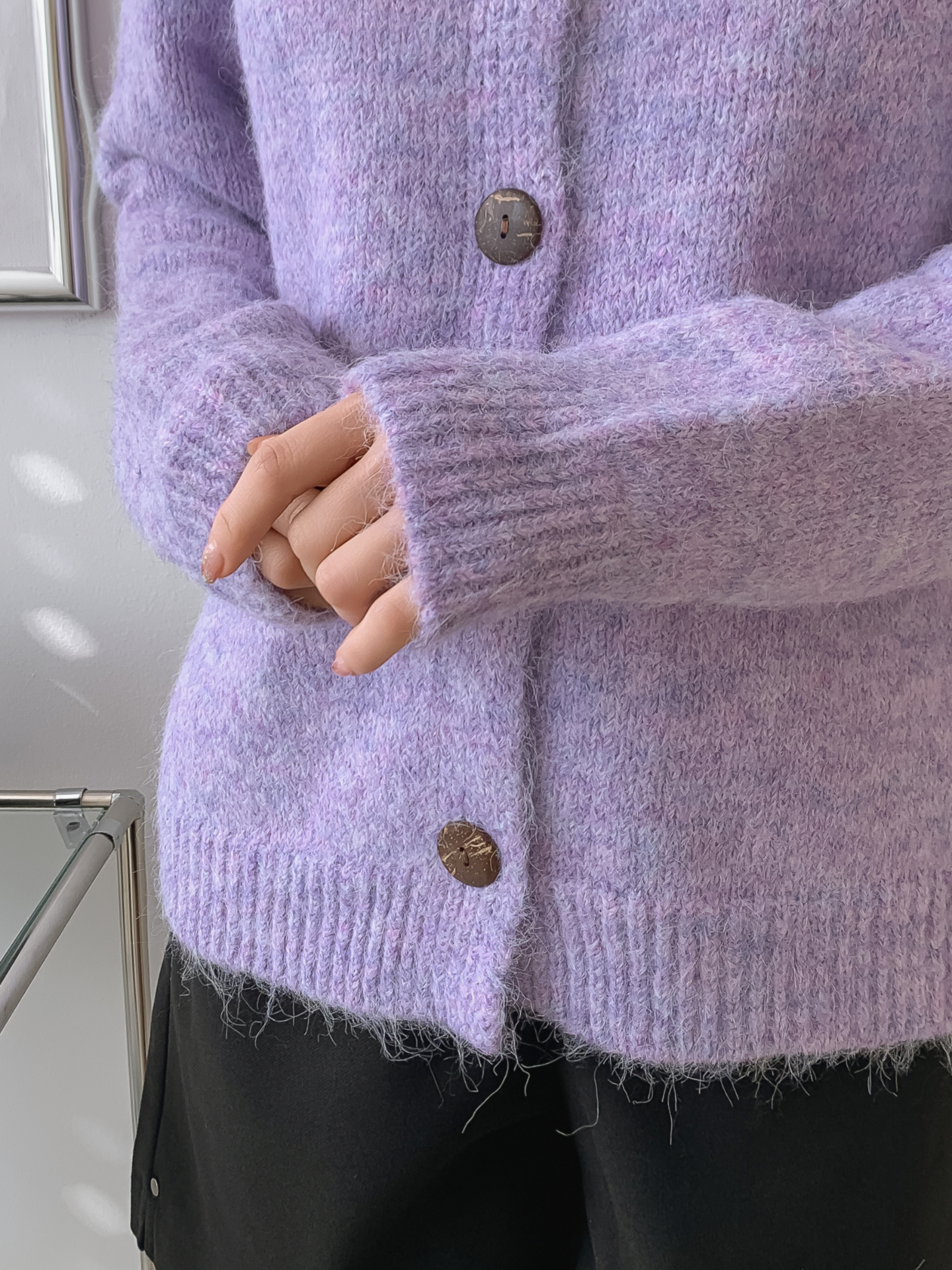 ラウンドネックルーズカーディガン | 詳細画像11