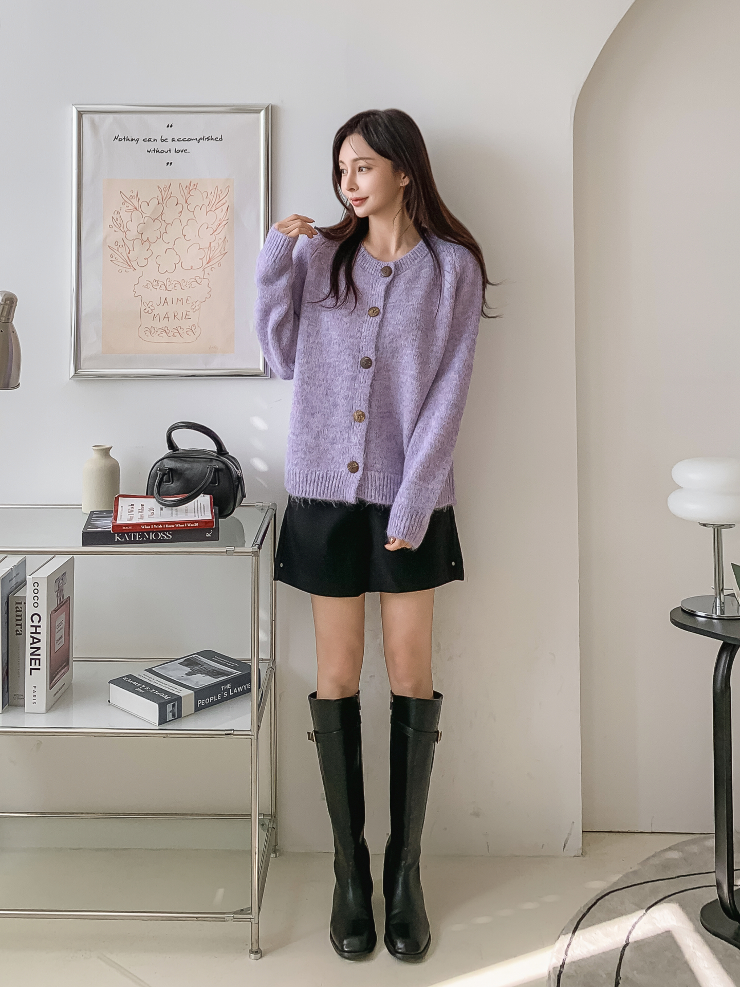 ラウンドネックルーズカーディガン | 詳細画像13