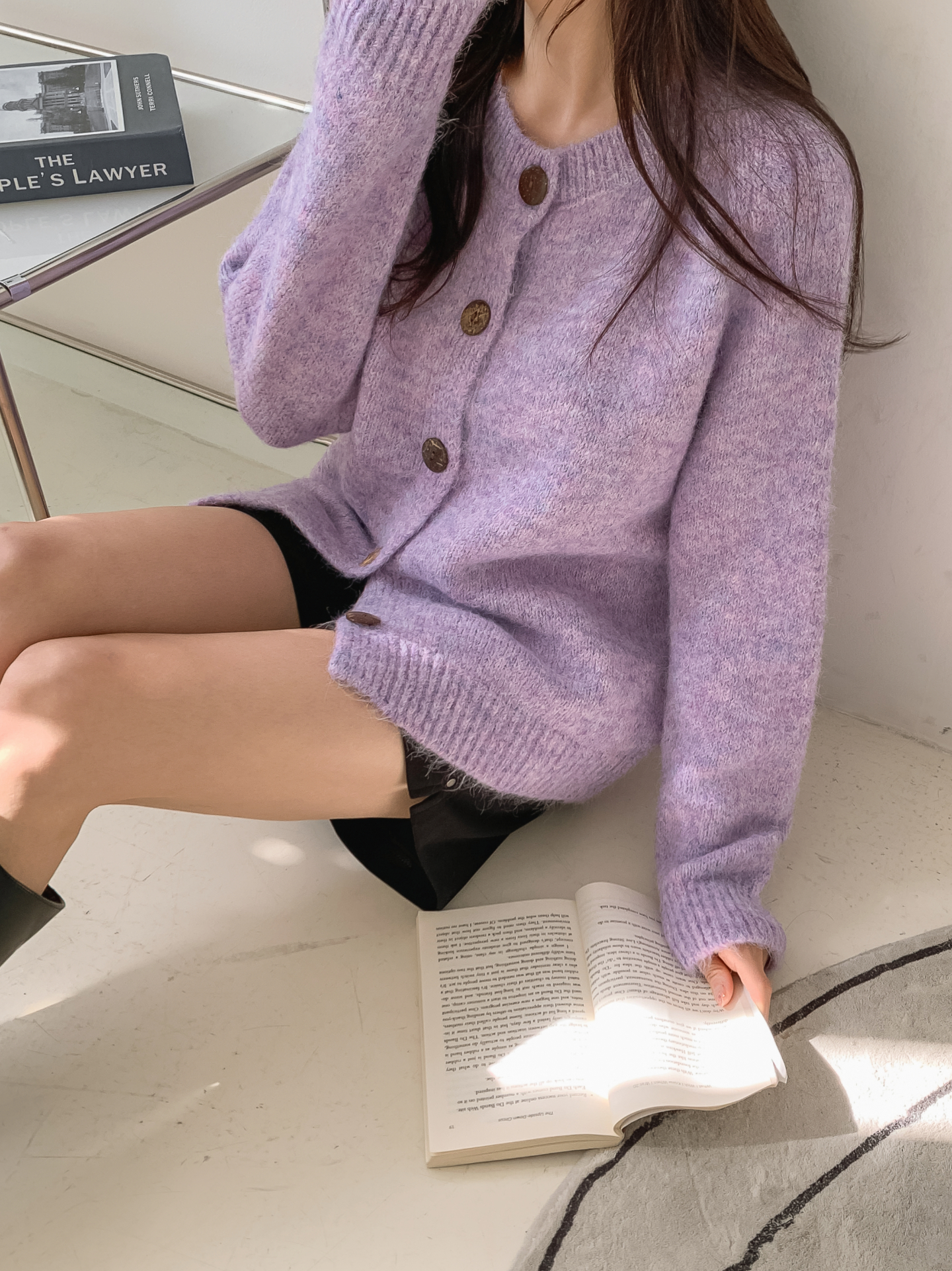 ラウンドネックルーズカーディガン | 詳細画像16