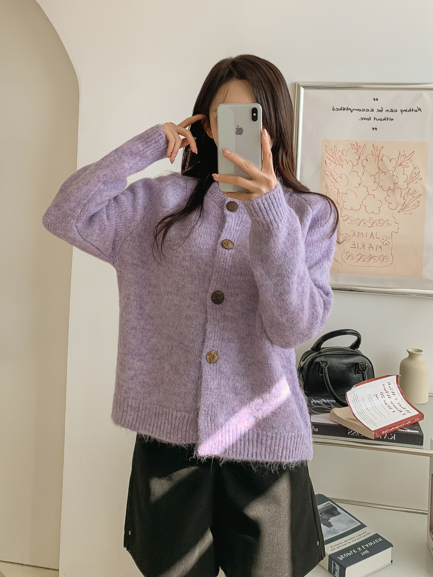 ラウンドネックルーズカーディガン | 詳細画像17