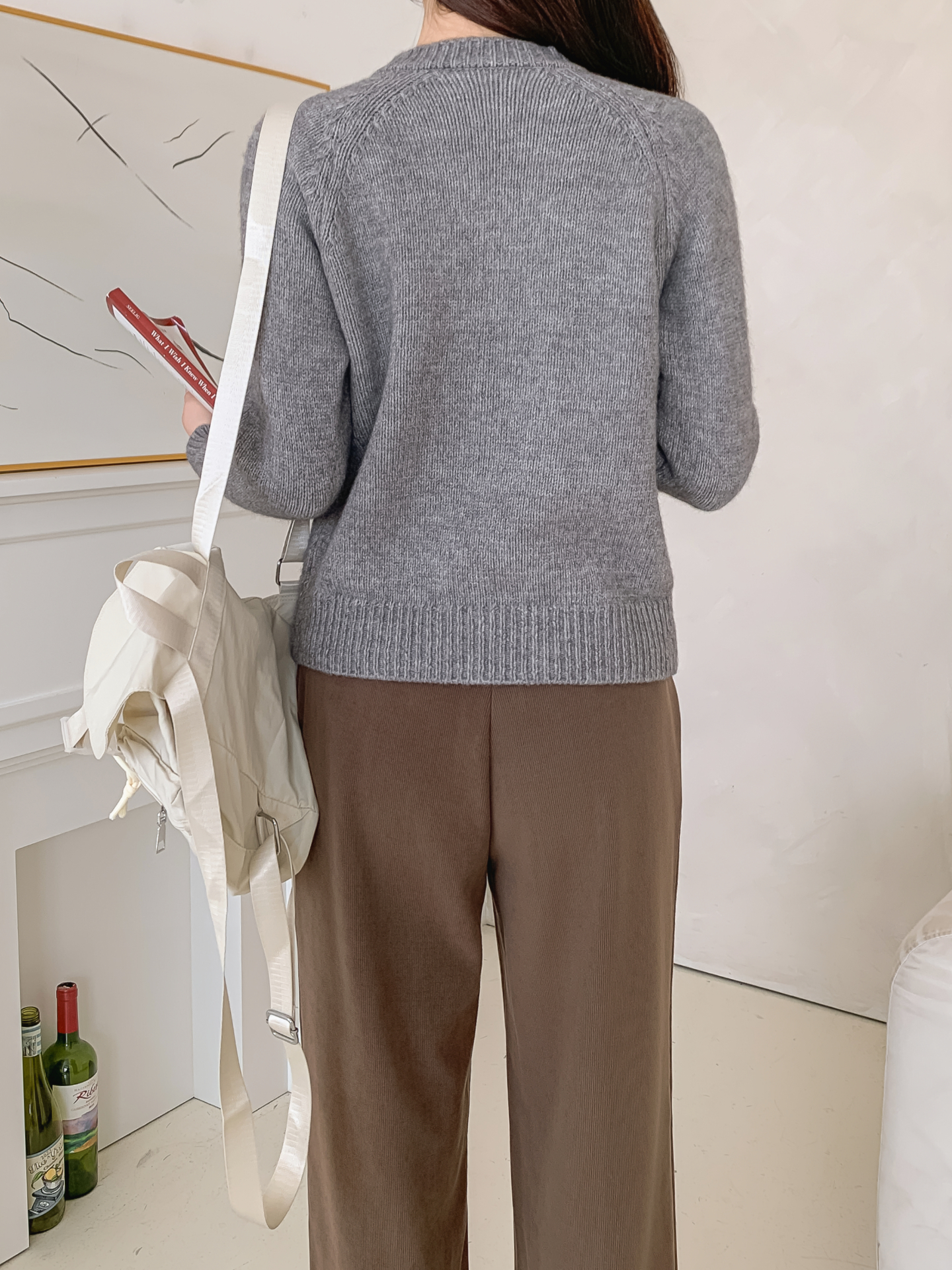 ラウンドネックラインカーディガン | 詳細画像5