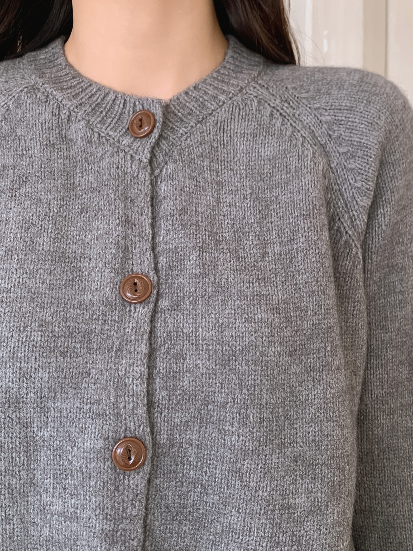 ラウンドネックラインカーディガン | 詳細画像9