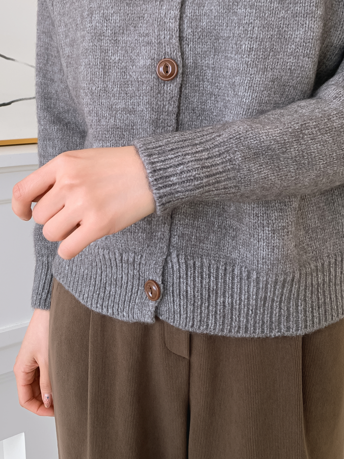 ラウンドネックラインカーディガン | 詳細画像10