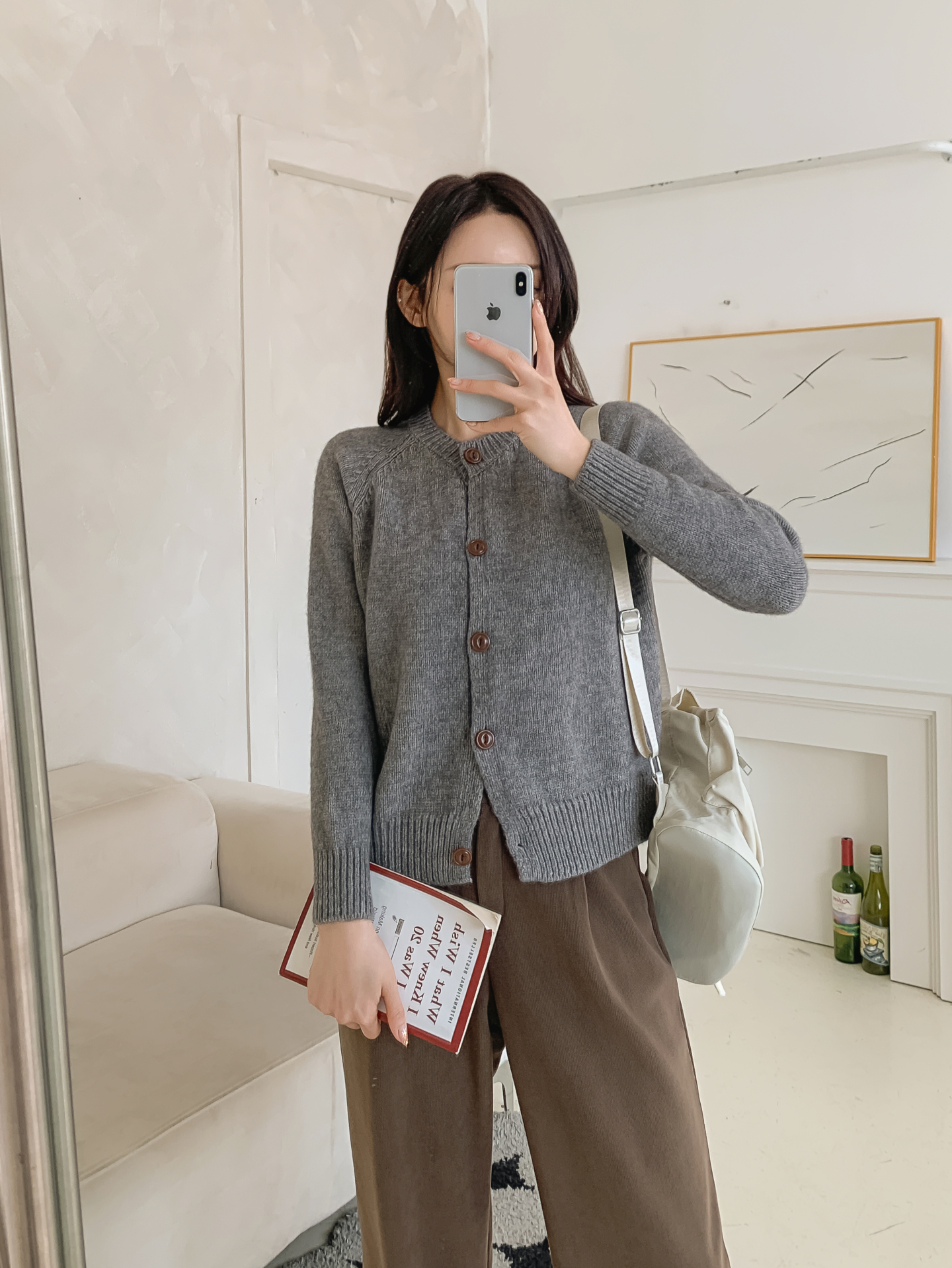 ラウンドネックラインカーディガン | 詳細画像15