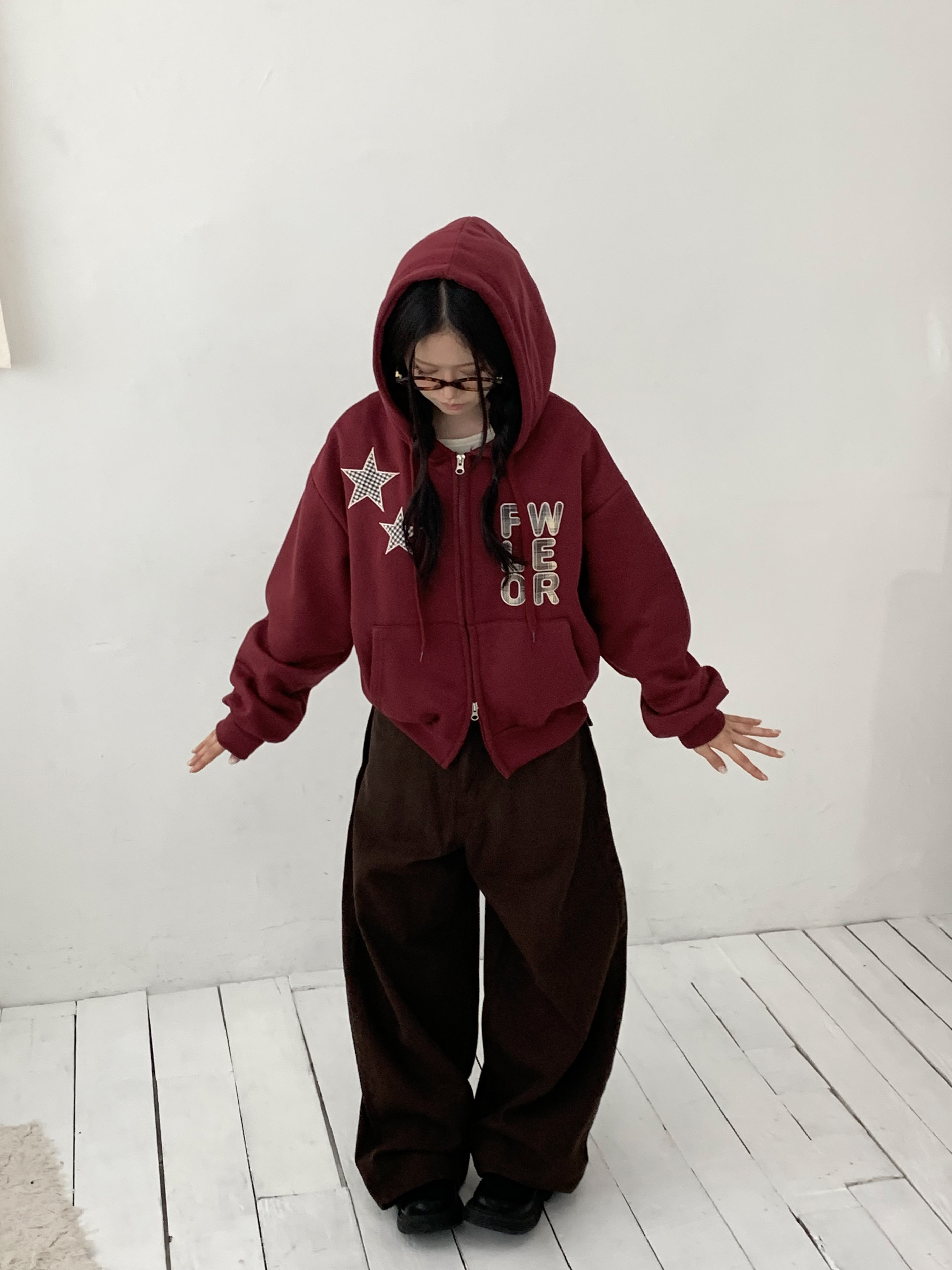 コットンボタンポケットアジャストバルーンロングワイドバックポケット