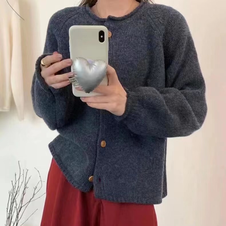 ラウンドネックパッチバルーンカーディガン | 詳細画像2