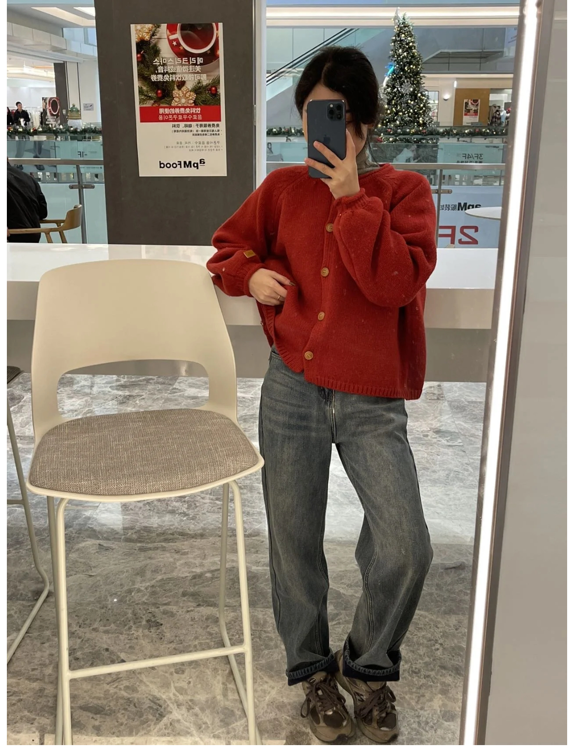 ラウンドネックパッチバルーンカーディガン | 詳細画像3