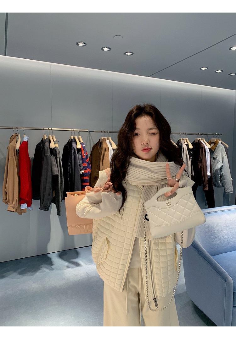 オーバーサイズフラップポケットベスト軽量ダウンジャケット | 詳細画像2