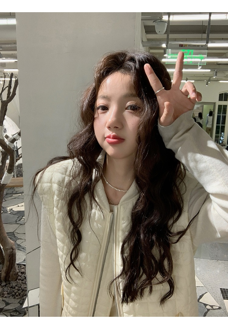 オーバーサイズフラップポケットベスト軽量ダウンジャケット | 詳細画像4