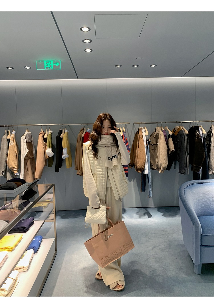 オーバーサイズフラップポケットベスト軽量ダウンジャケット | 詳細画像9