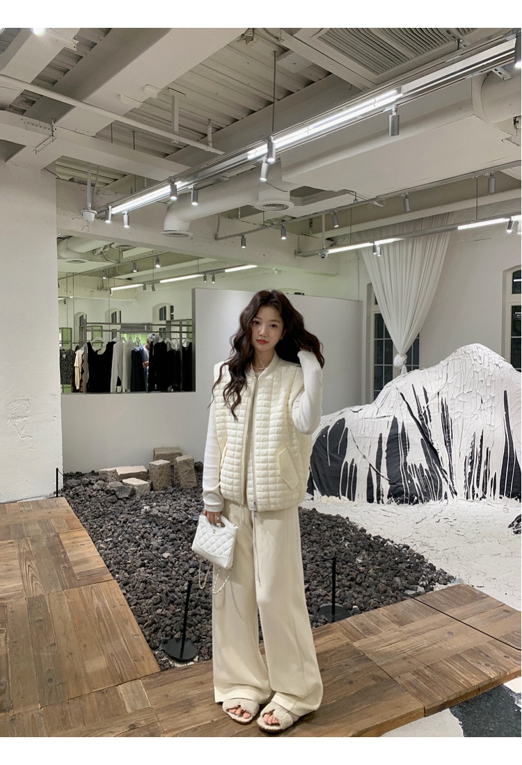 オーバーサイズフラップポケットベスト軽量ダウンジャケット | 詳細画像22