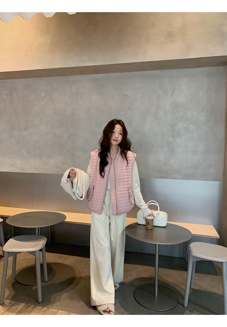 オーバーサイズフラップポケットベスト軽量ダウンジャケット | 詳細画像27