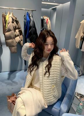 dholic ディーホリック citynwoman ダウンベスト ニット ニットドッキングダウンフードベスト | レディースファッション通販