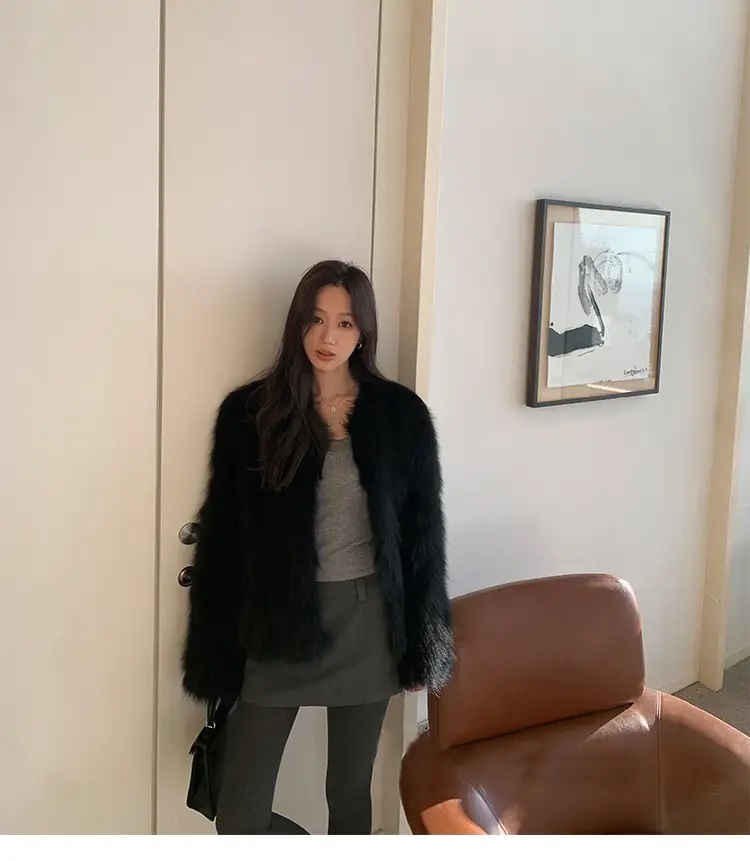 エコファーノーカラージャケット | 詳細画像10