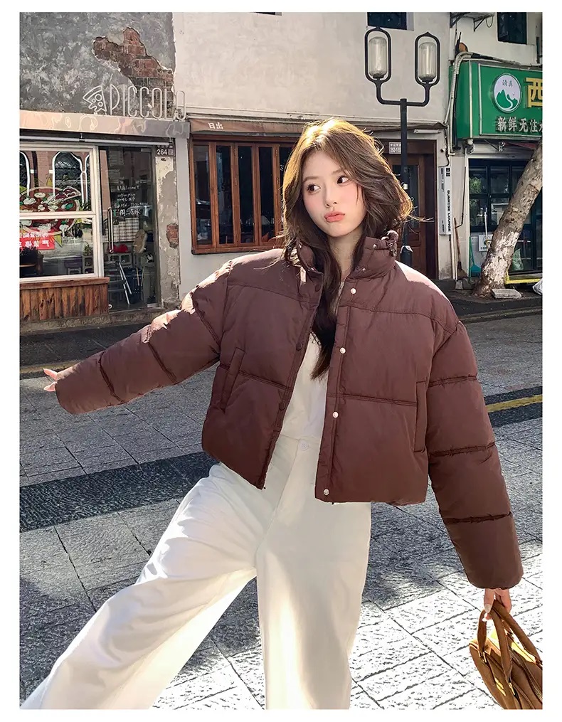 中綿ジップアップハイネックショートジャンパー | 詳細画像6