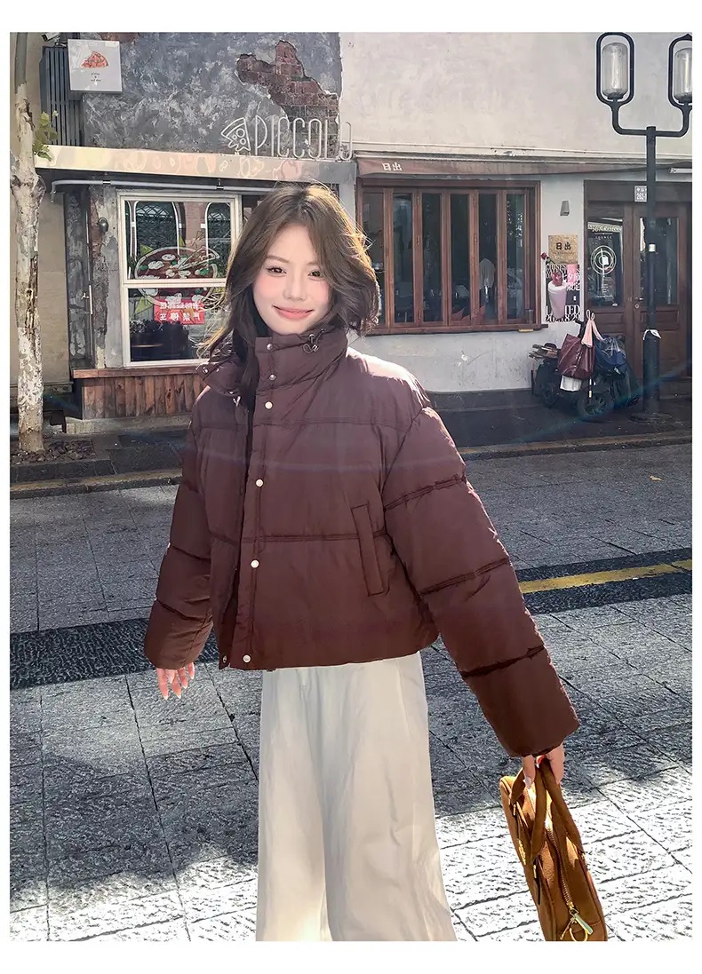 中綿ジップアップハイネックショートジャンパー | 詳細画像7