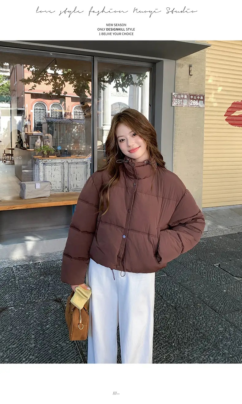 中綿ジップアップハイネックショートジャンパー | 詳細画像8