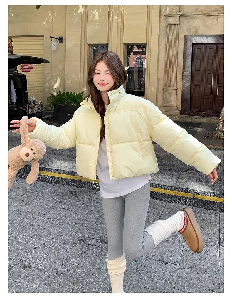 中綿ジップアップハイネックショートジャンパー | 詳細画像10