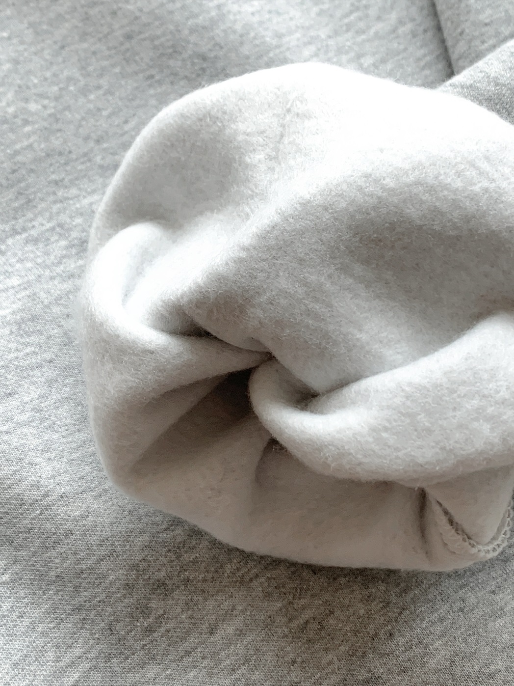 起毛裏地ワンショルダースリットウエストゴムアンバランス長袖ワイドセットアップパンツスウェットトレーニング | 詳細画像16