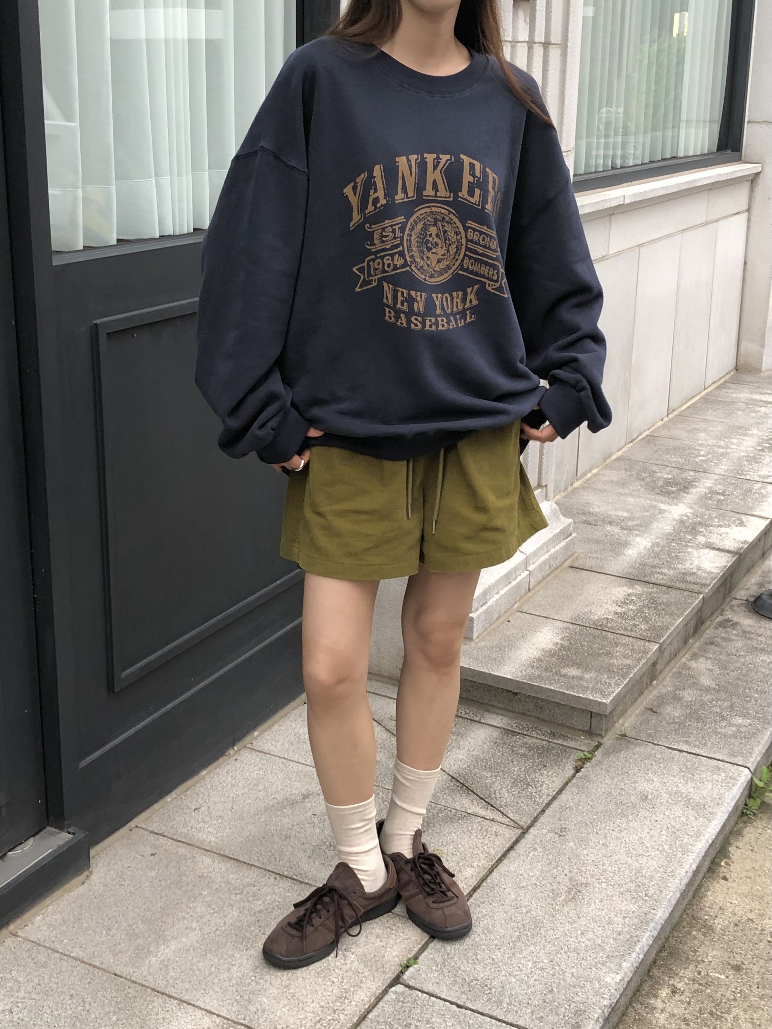 裏起毛ルーズ長袖ロゴスウェット | 詳細画像4