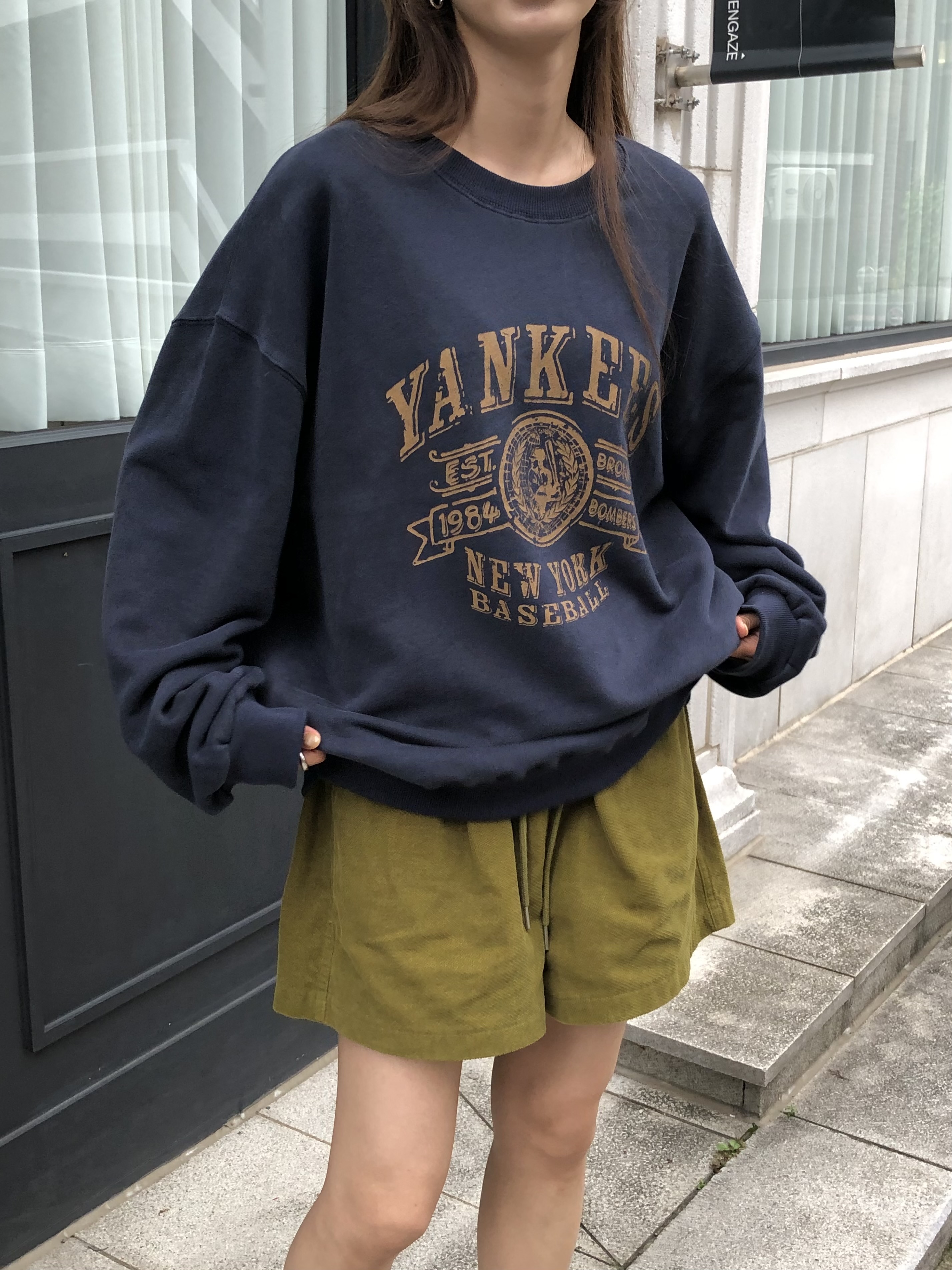 裏起毛ルーズ長袖ロゴスウェット | 詳細画像3