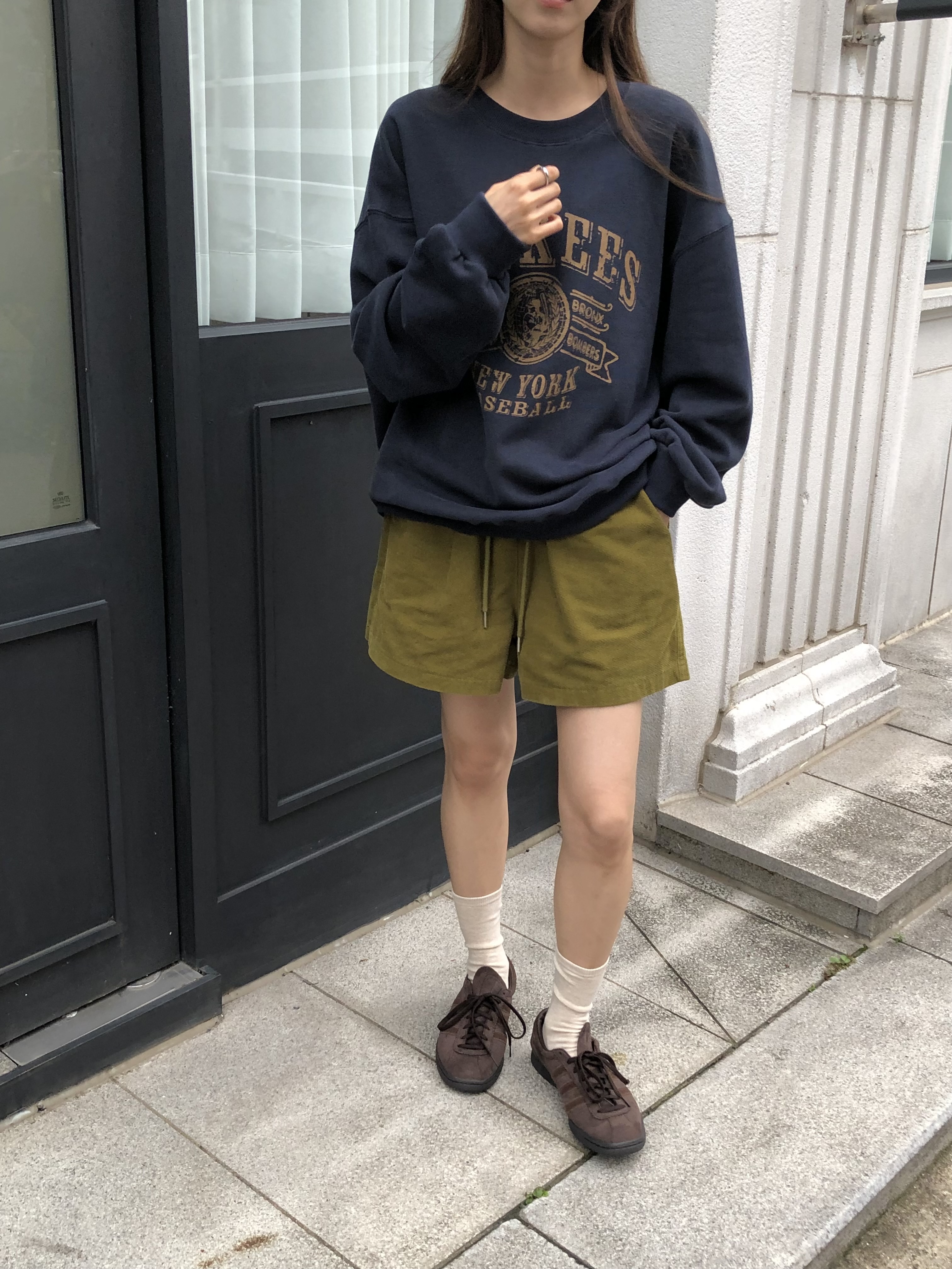 裏起毛ルーズ長袖ロゴスウェット | 詳細画像13