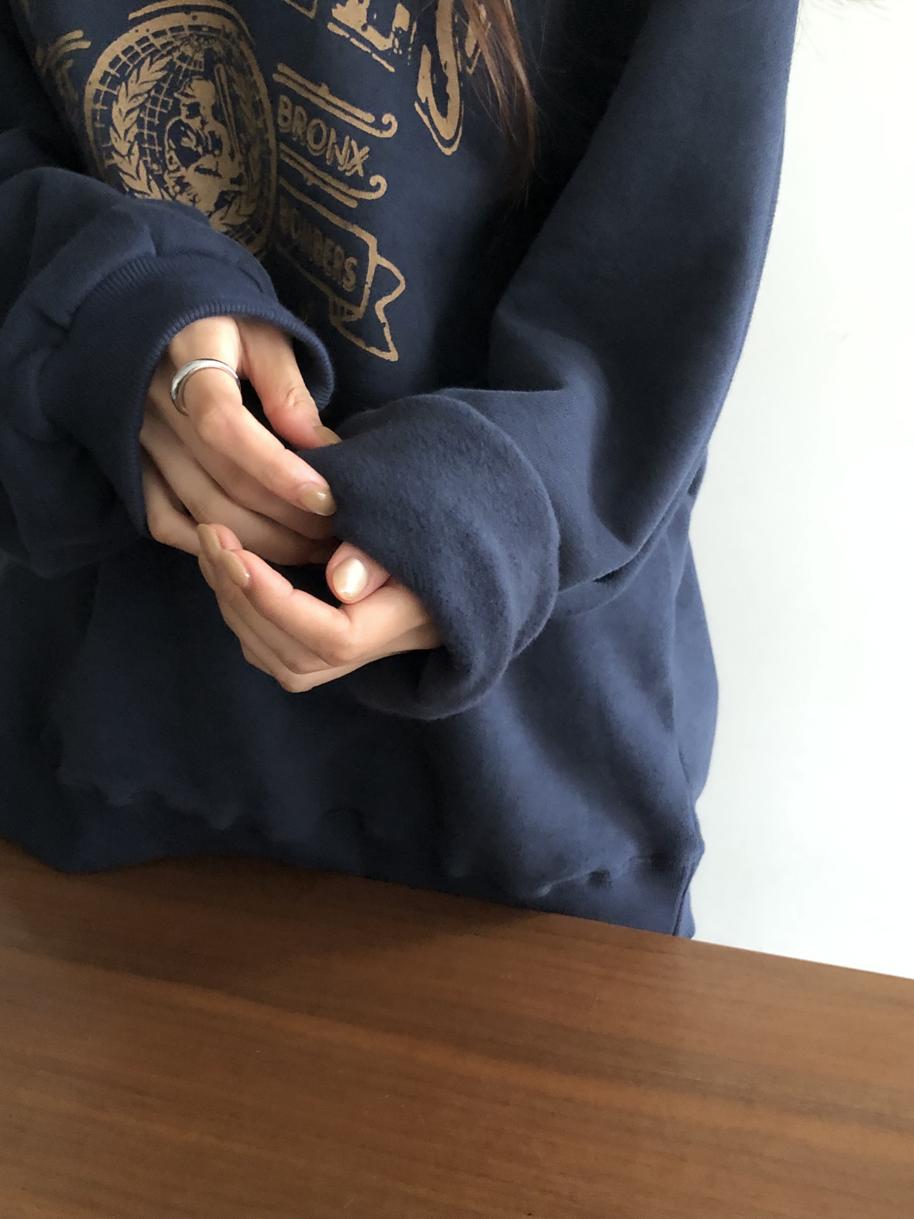 裏起毛ルーズ長袖ロゴスウェット | 詳細画像7