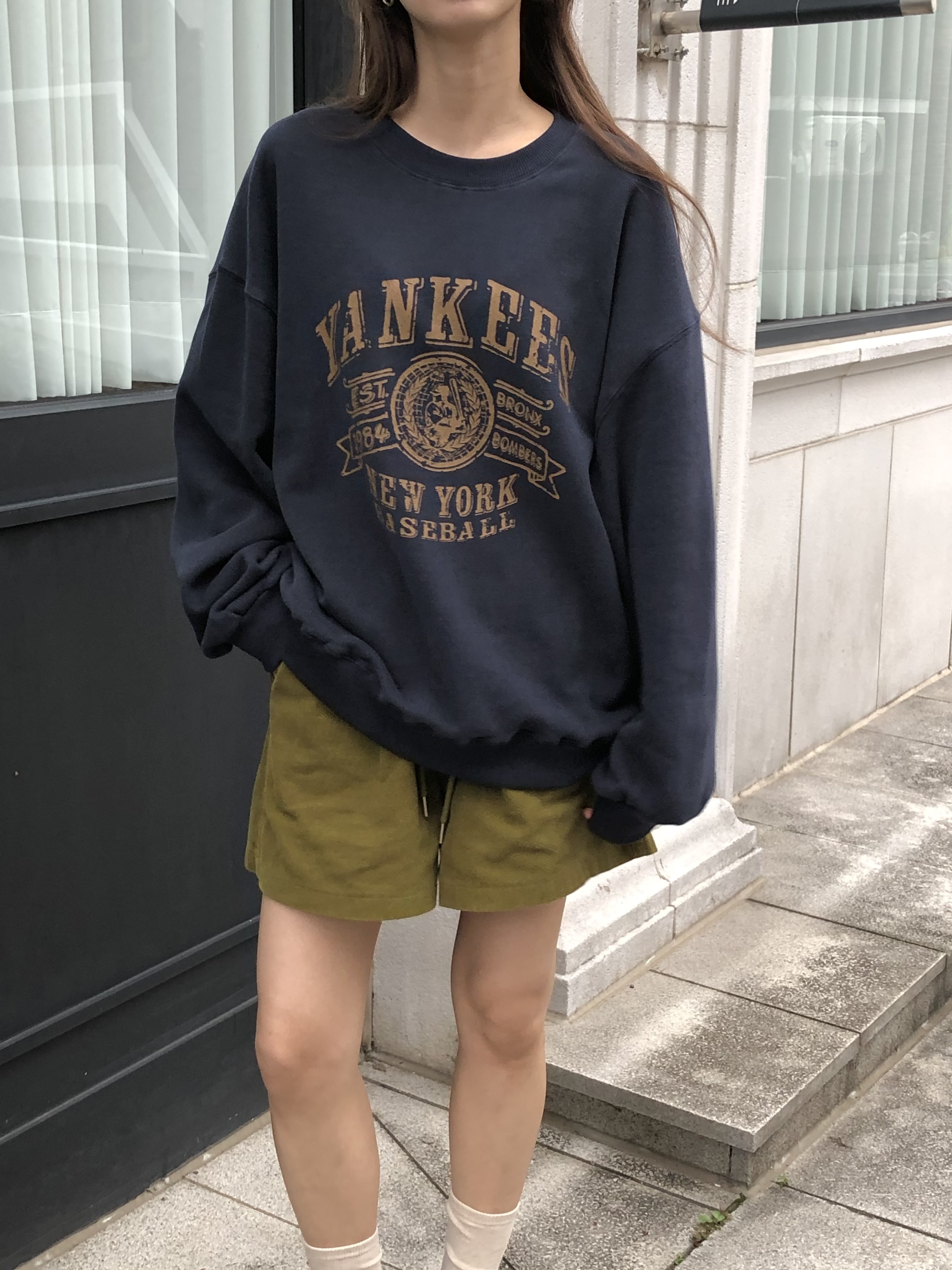 裏起毛ルーズ長袖ロゴスウェット | 詳細画像5