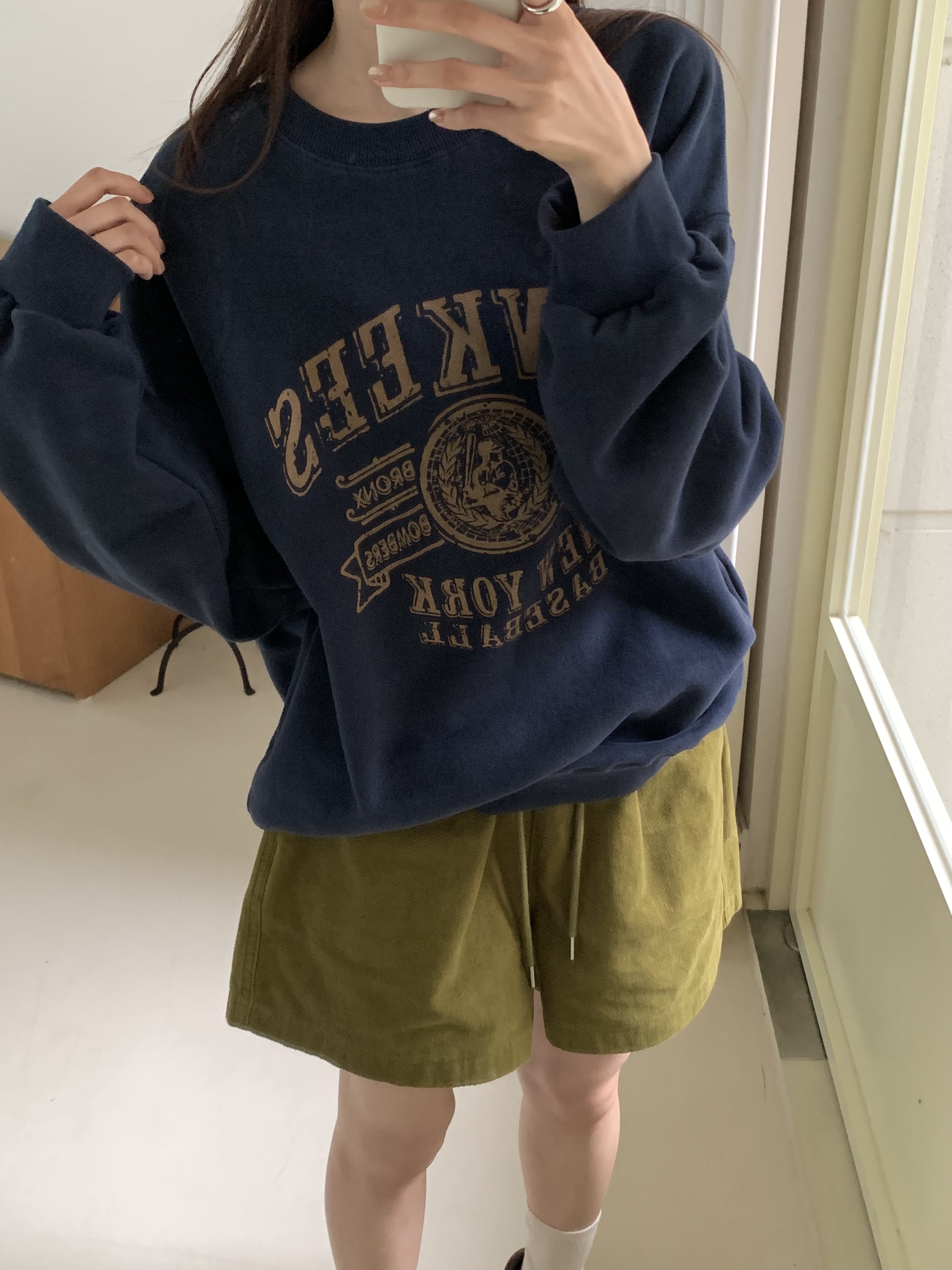 裏起毛ルーズ長袖ロゴスウェット | 詳細画像12