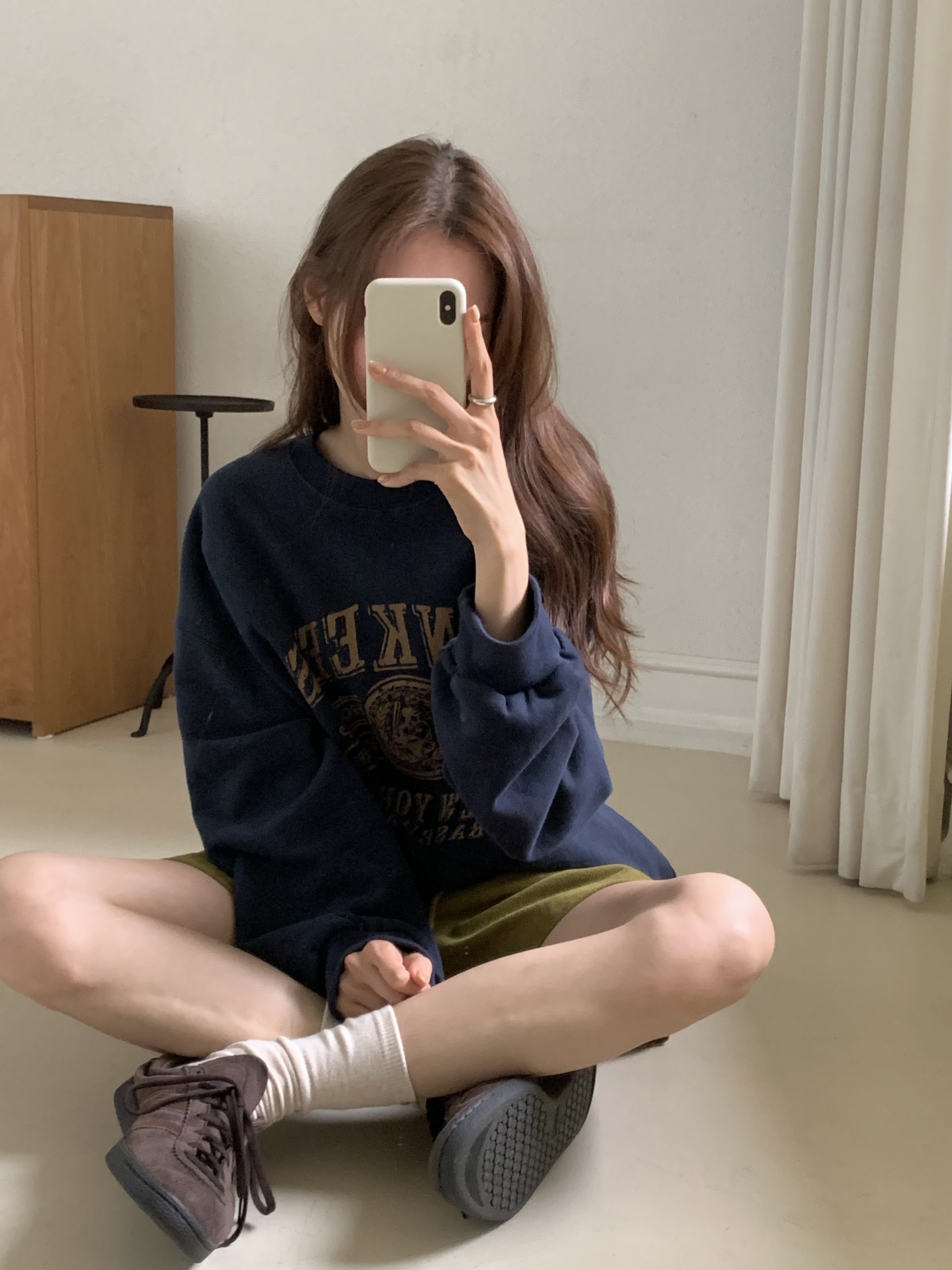 裏起毛ルーズ長袖ロゴスウェット | 詳細画像11