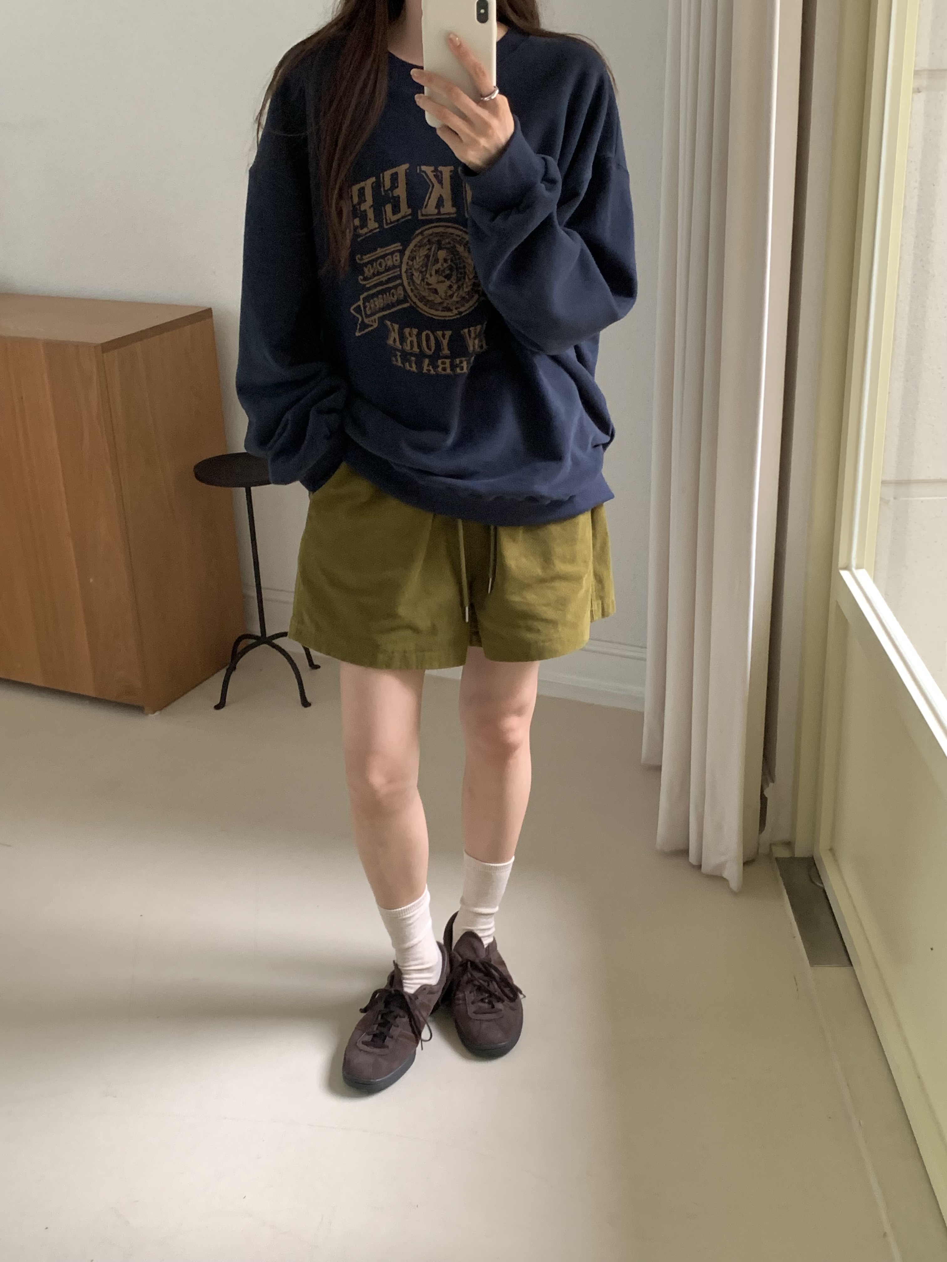 ベロアコットンウエストゴムショートパンツ | 詳細画像2