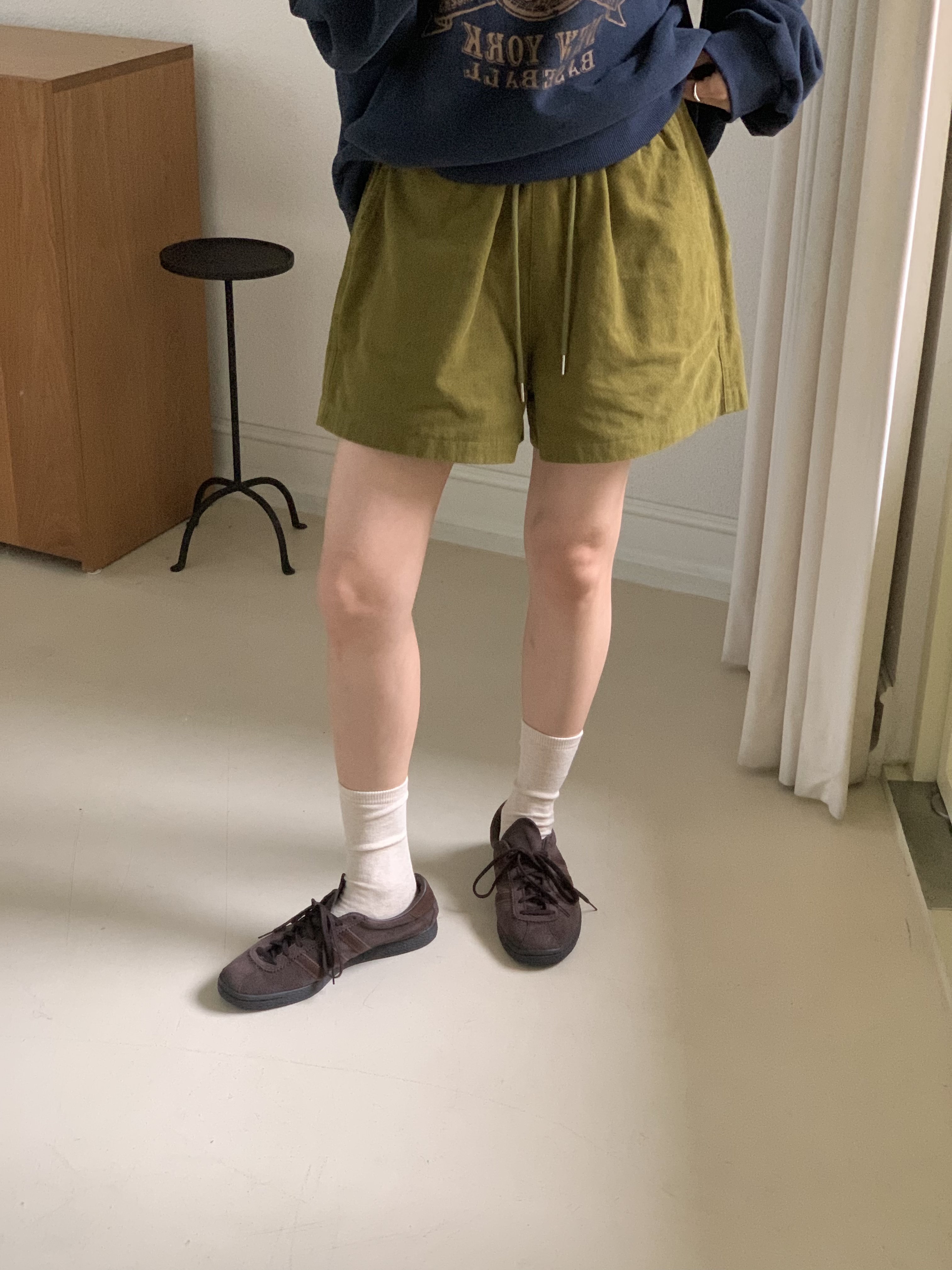 ベロアコットンウエストゴムショートパンツ | 詳細画像6