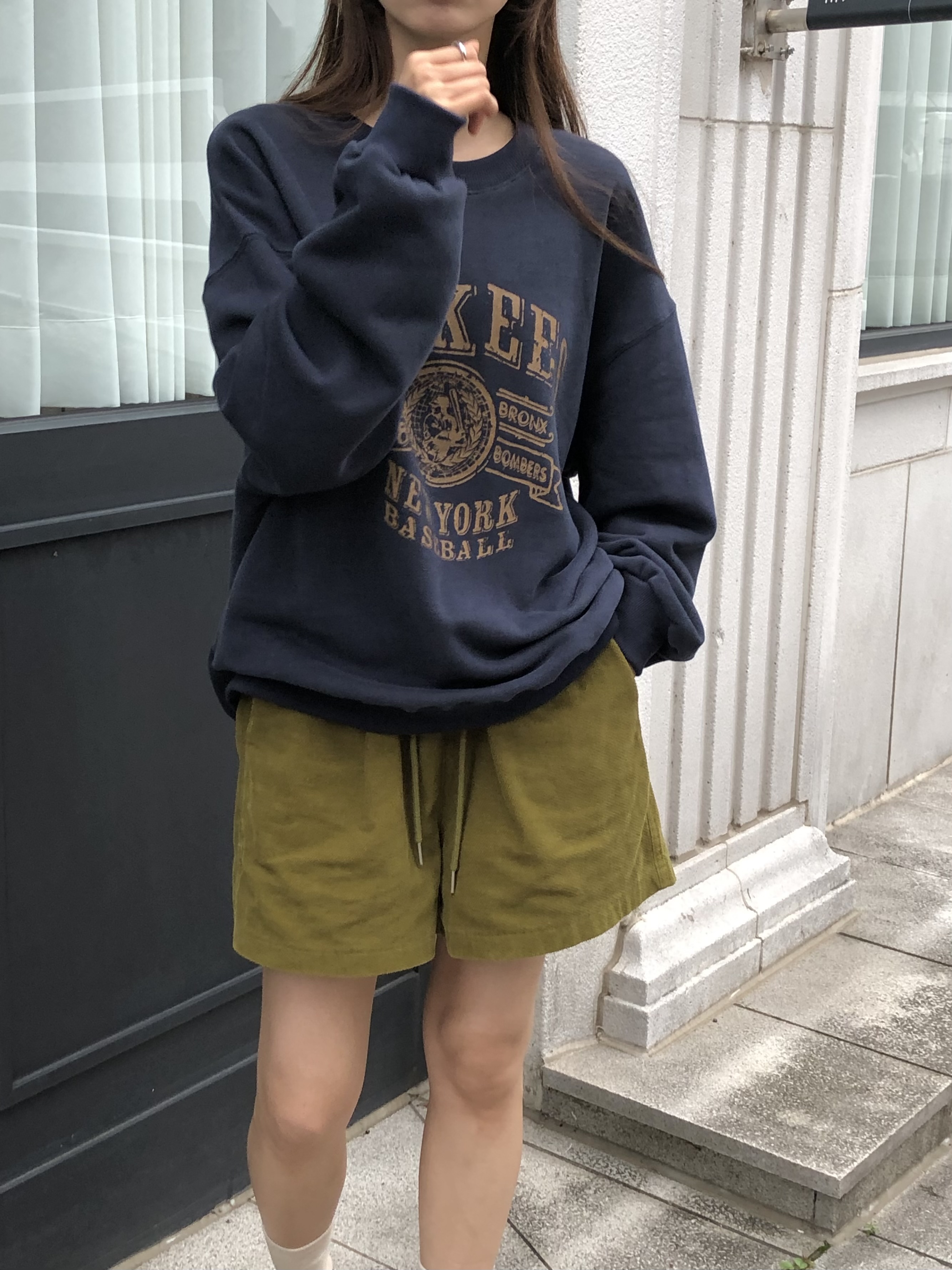 ベロアコットンウエストゴムショートパンツ | 詳細画像3