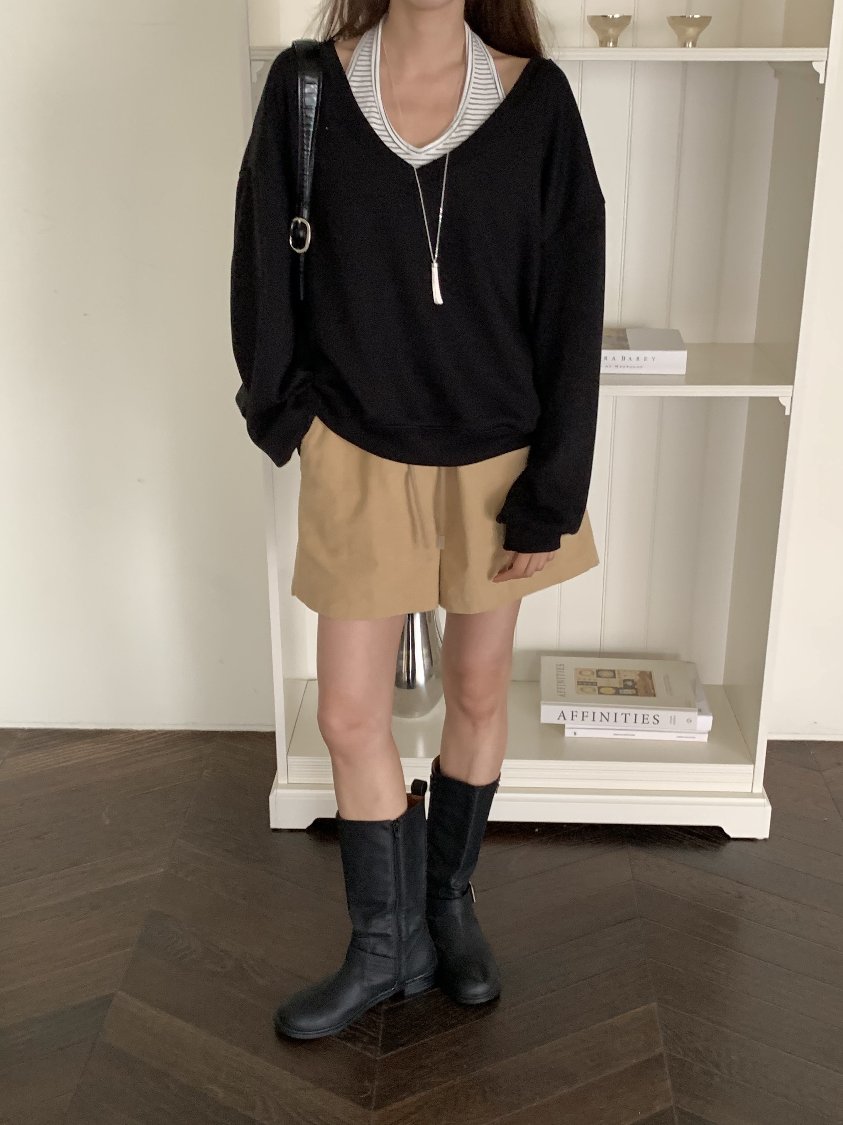 ベロアコットンウエストゴムショートパンツ | 詳細画像12