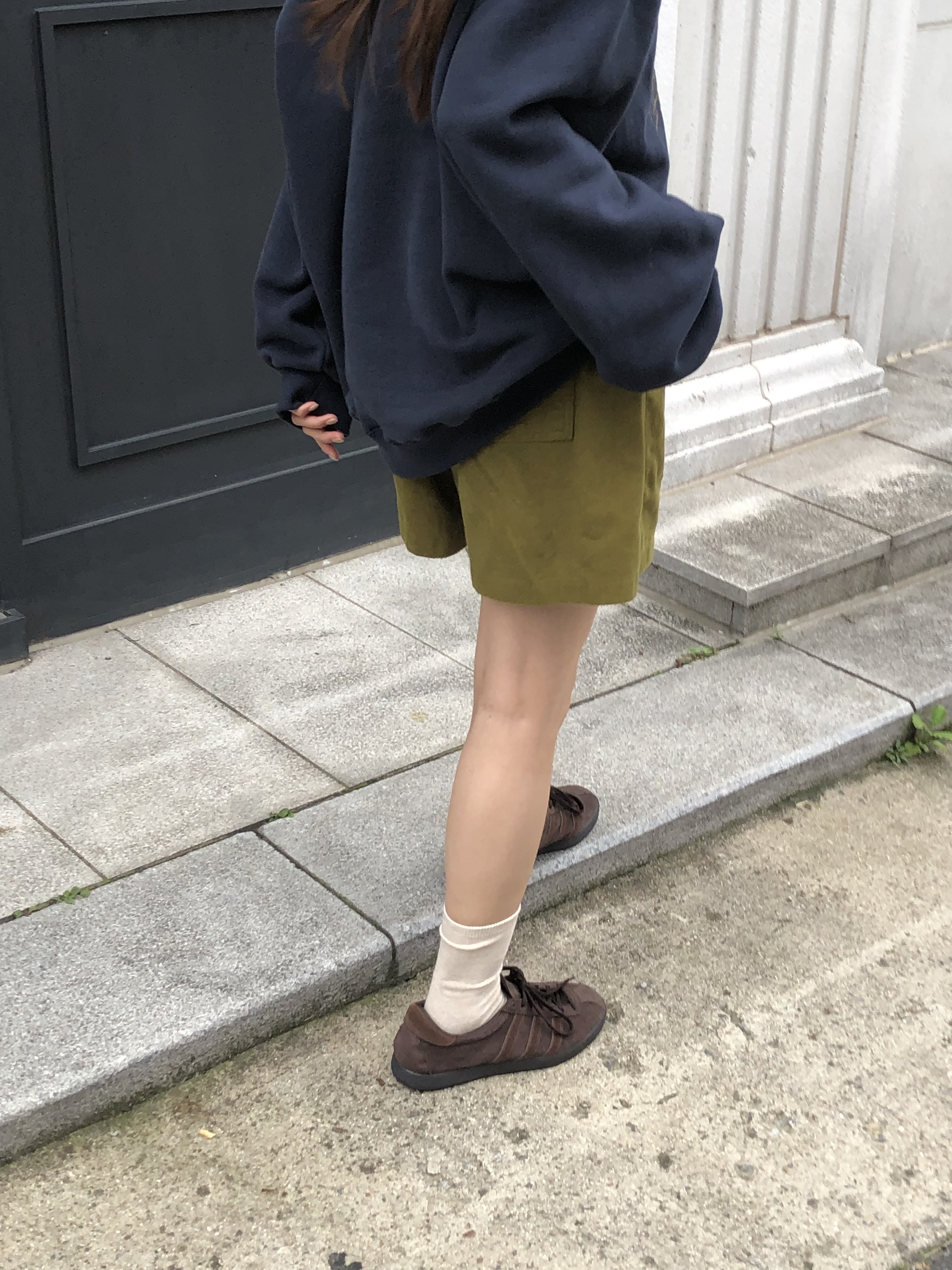 ベロアコットンウエストゴムショートパンツ | 詳細画像4