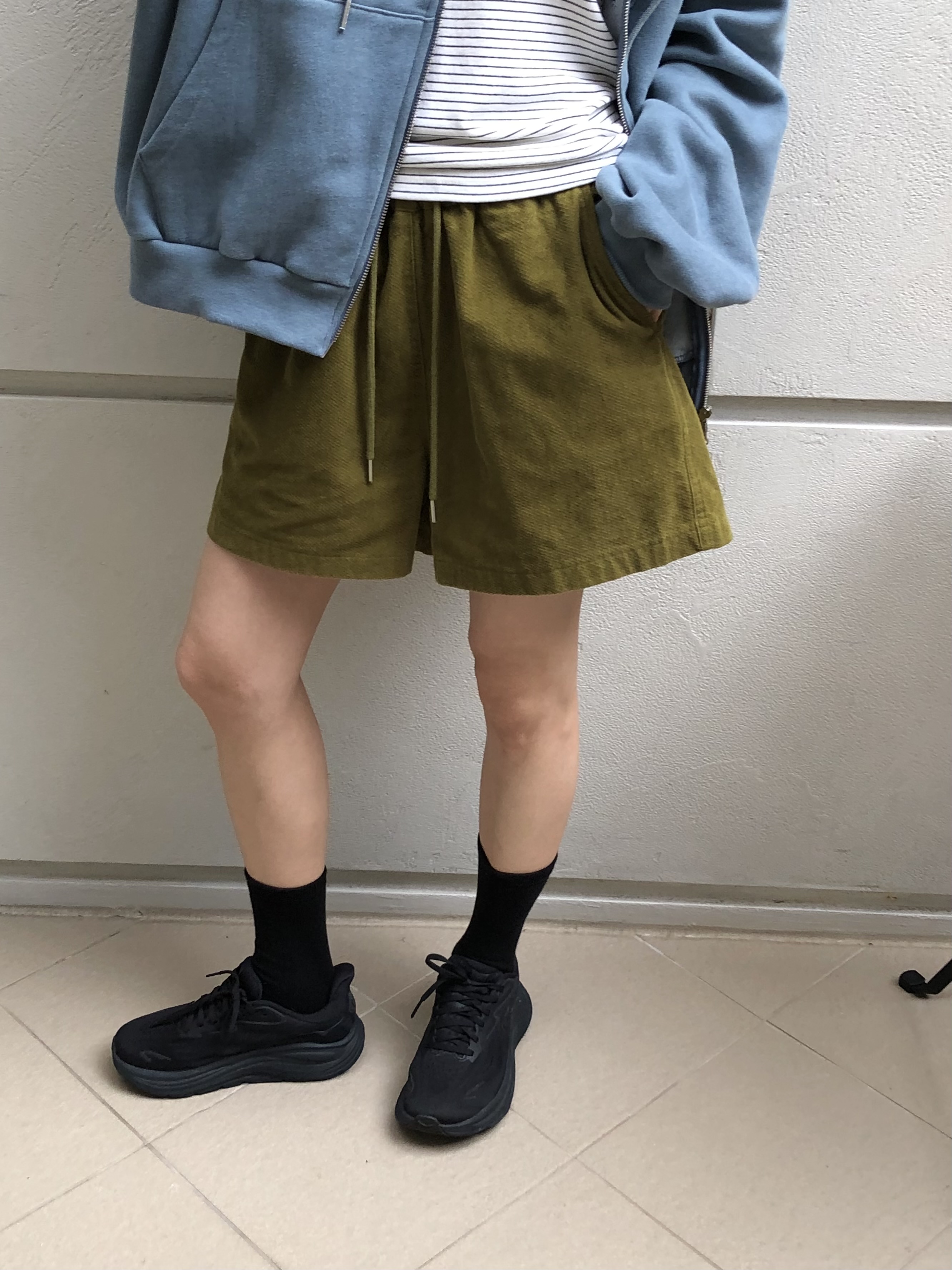 ベロアコットンウエストゴムショートパンツ | 詳細画像10