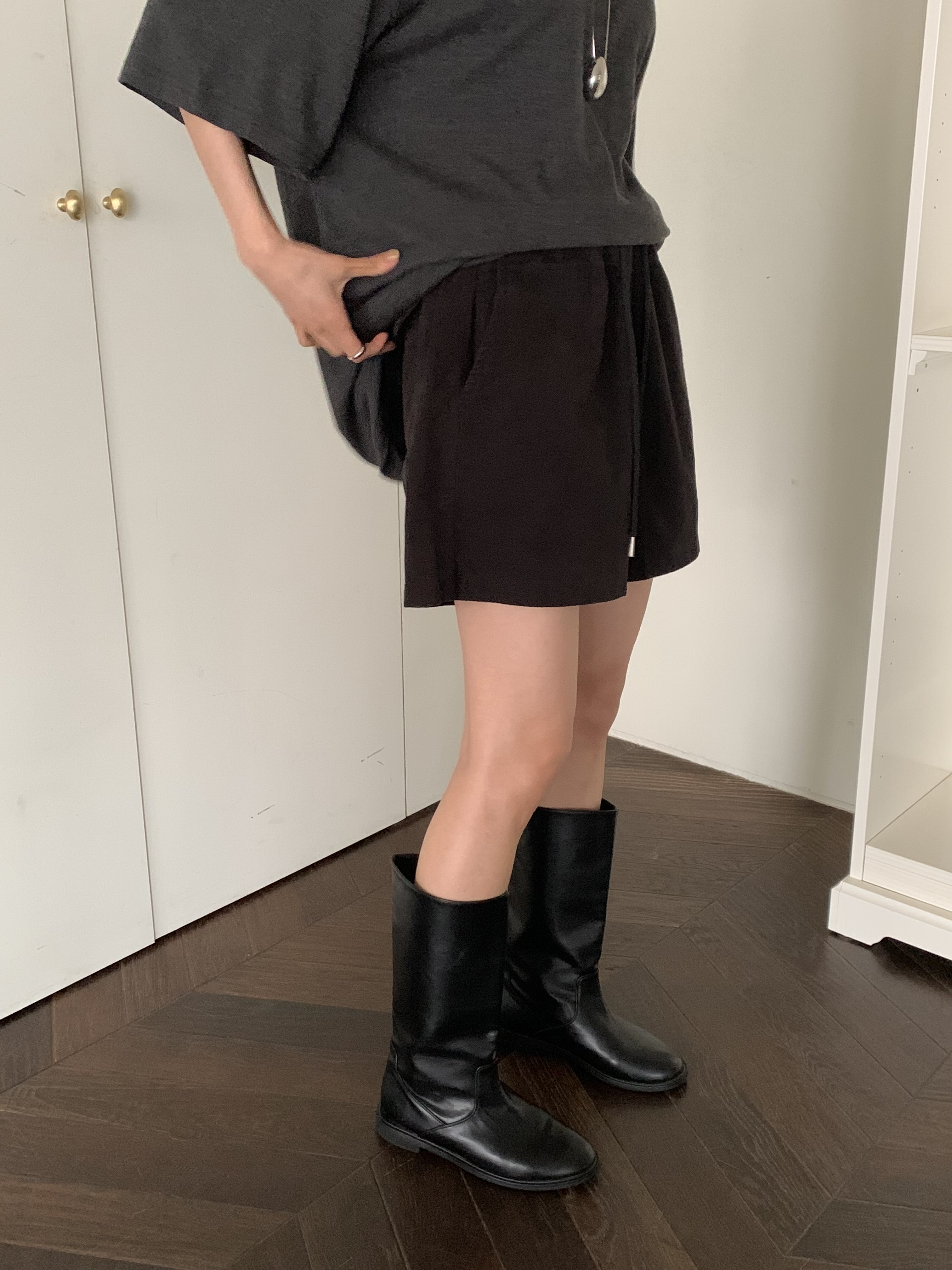 ベロアコットンウエストゴムショートパンツ | 詳細画像17