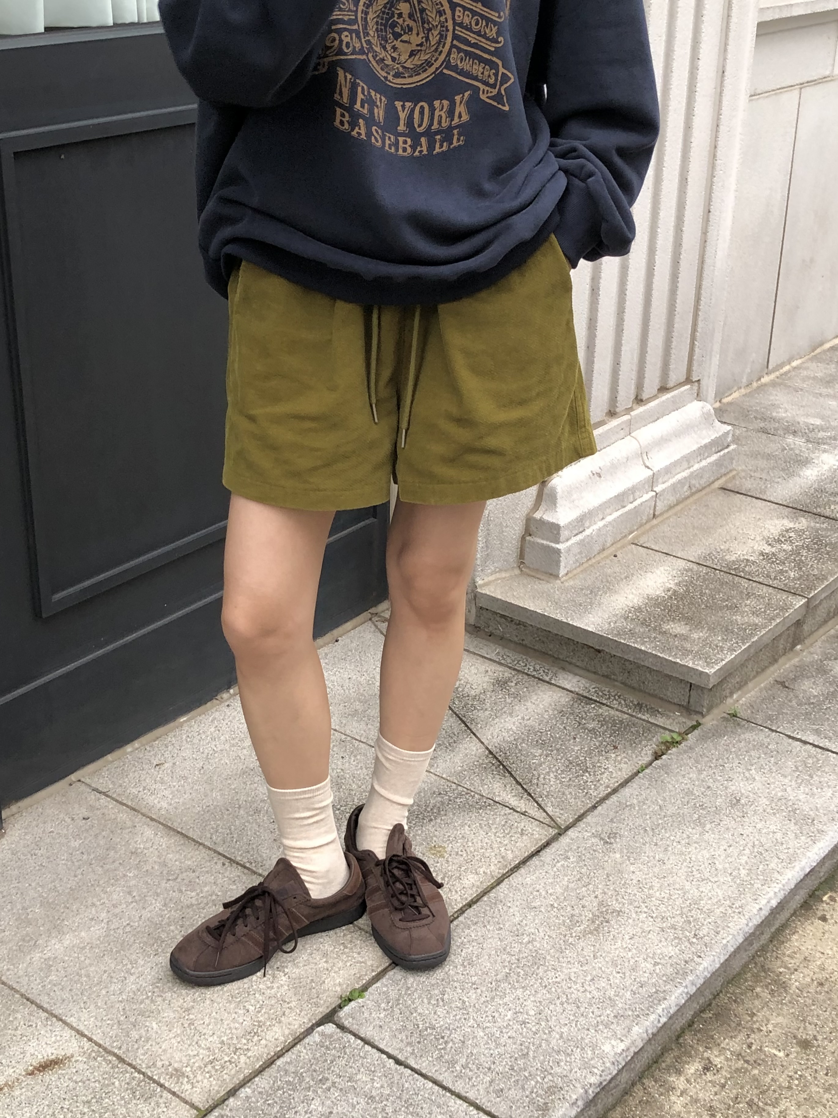 ベロアコットンウエストゴムショートパンツ | 詳細画像2