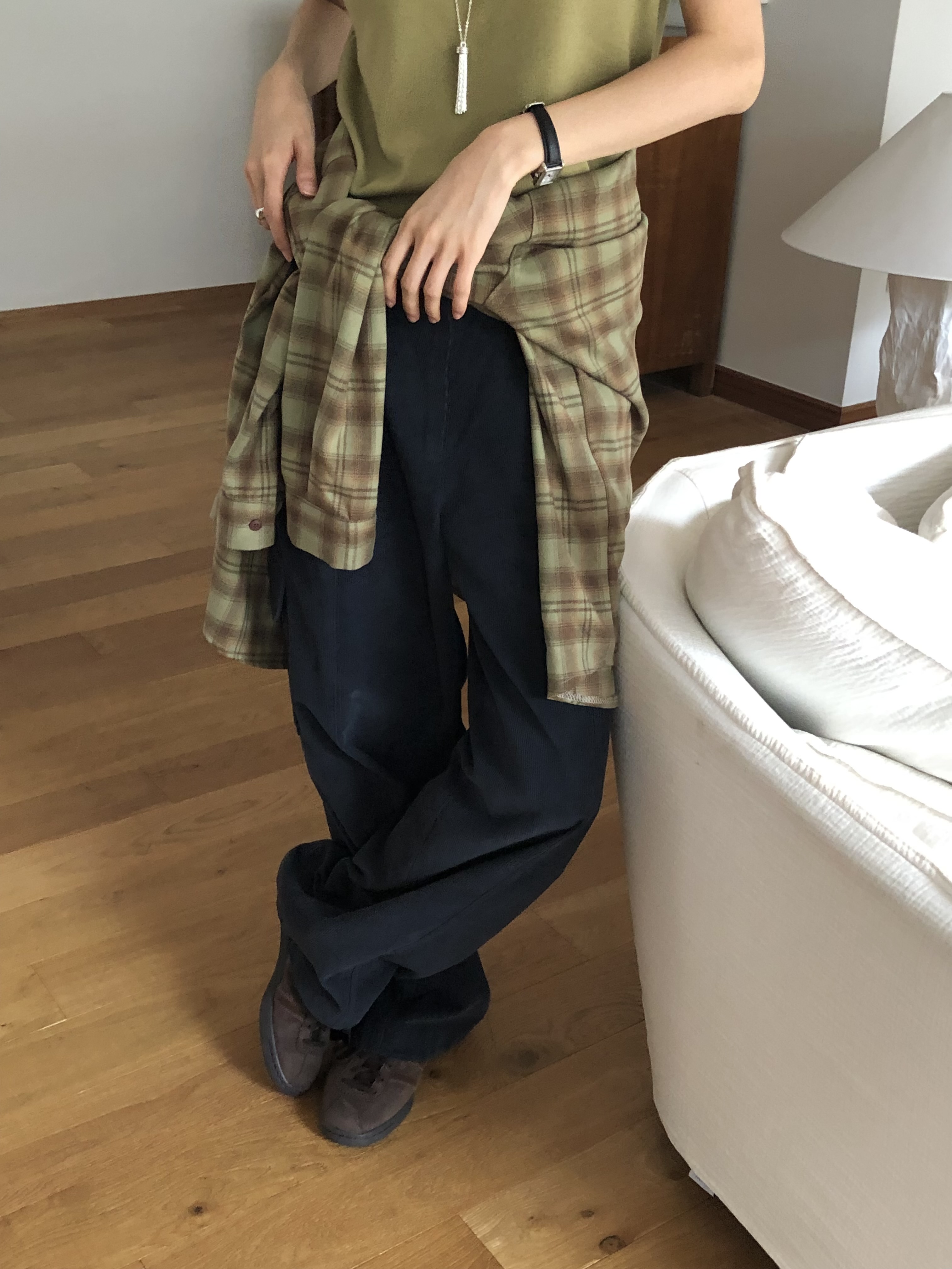 コーデュロイポケットバックゴムワイドパンツ | 詳細画像4