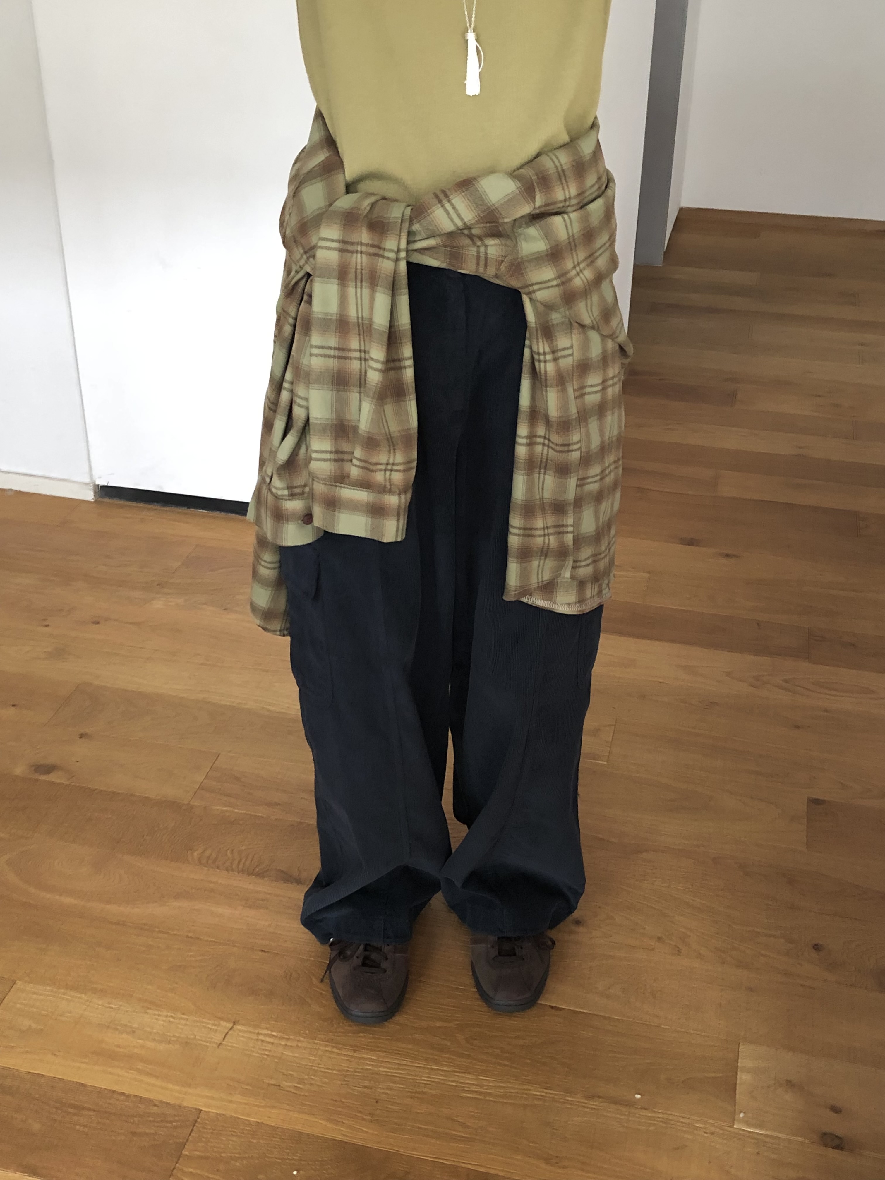 コーデュロイポケットバックゴムワイドパンツ | 詳細画像3