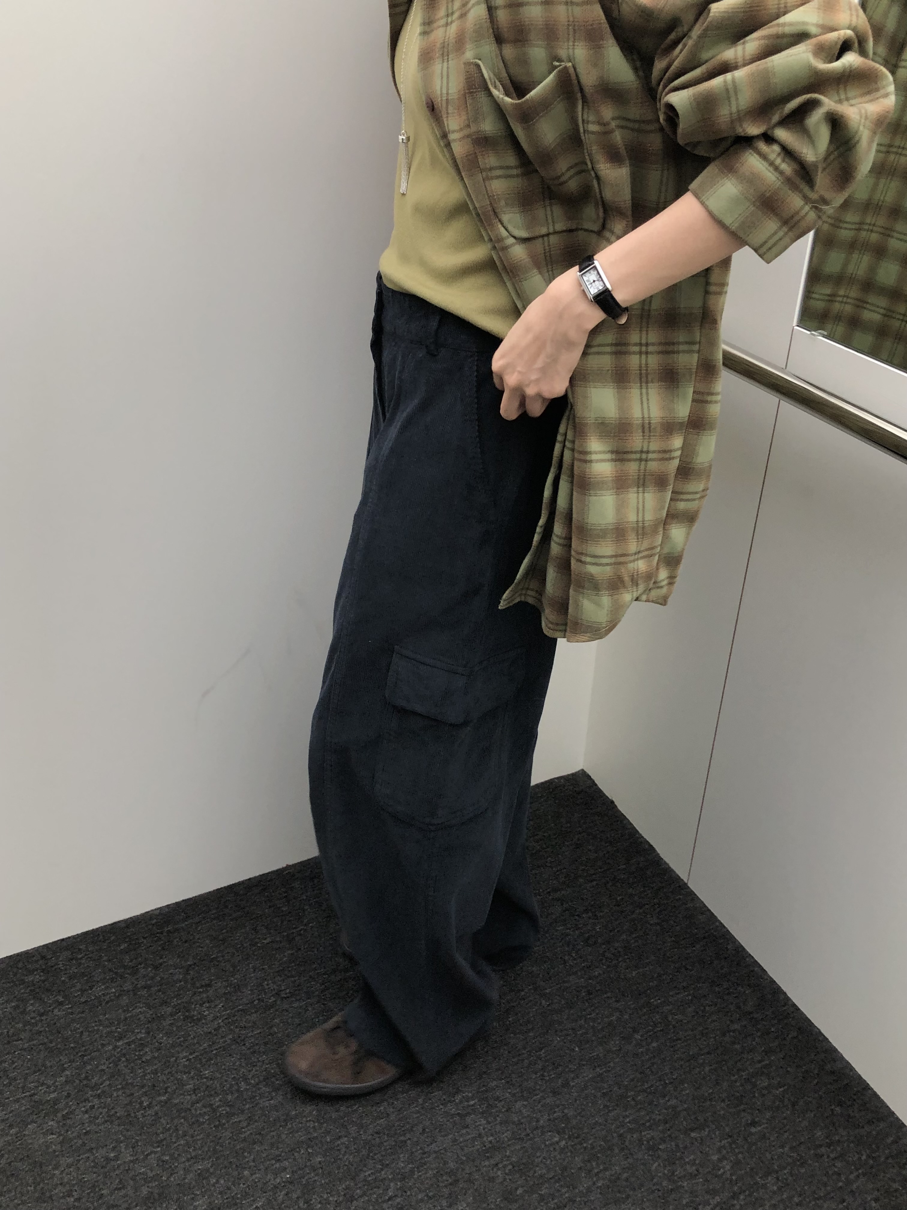 コーデュロイポケットバックゴムワイドパンツ | 詳細画像6