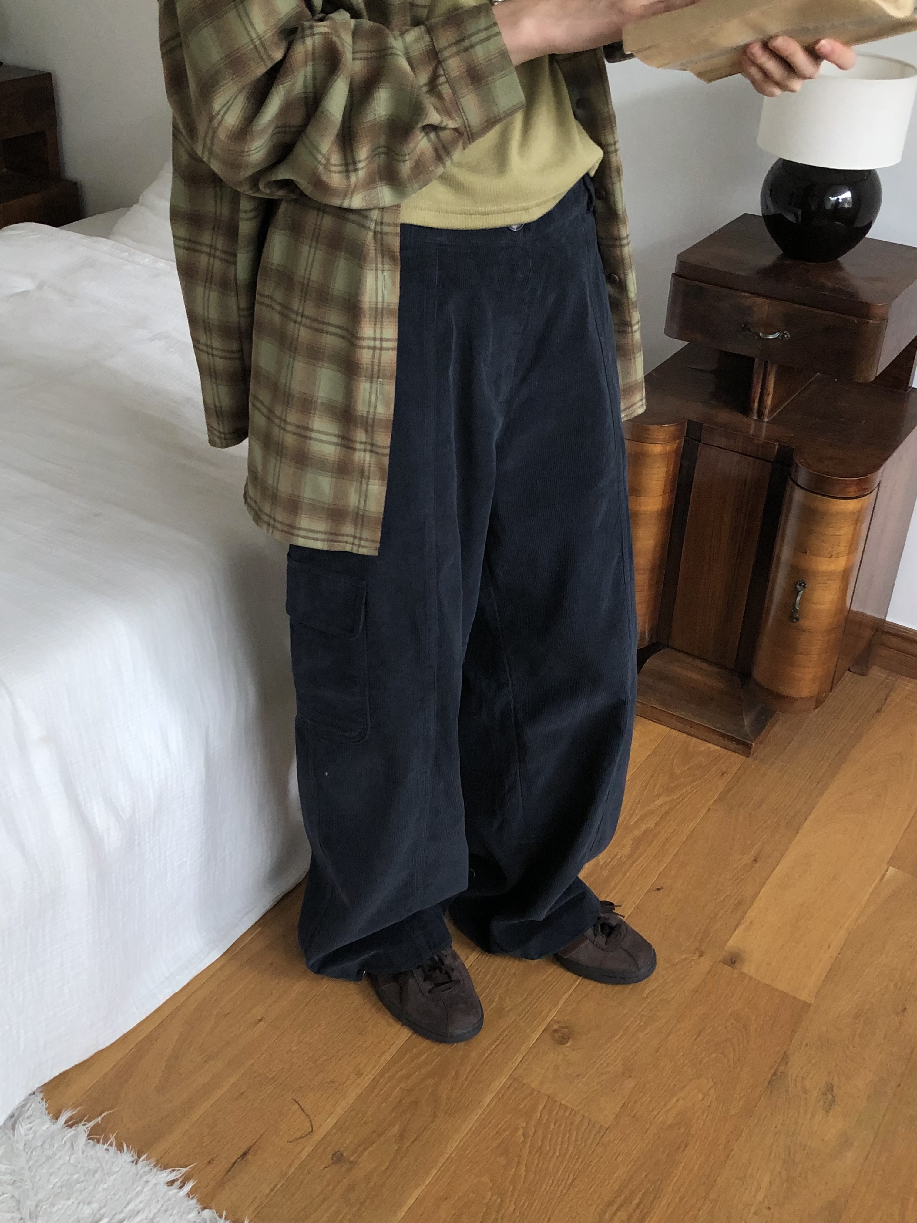 コーデュロイポケットバックゴムワイドパンツ | 詳細画像11