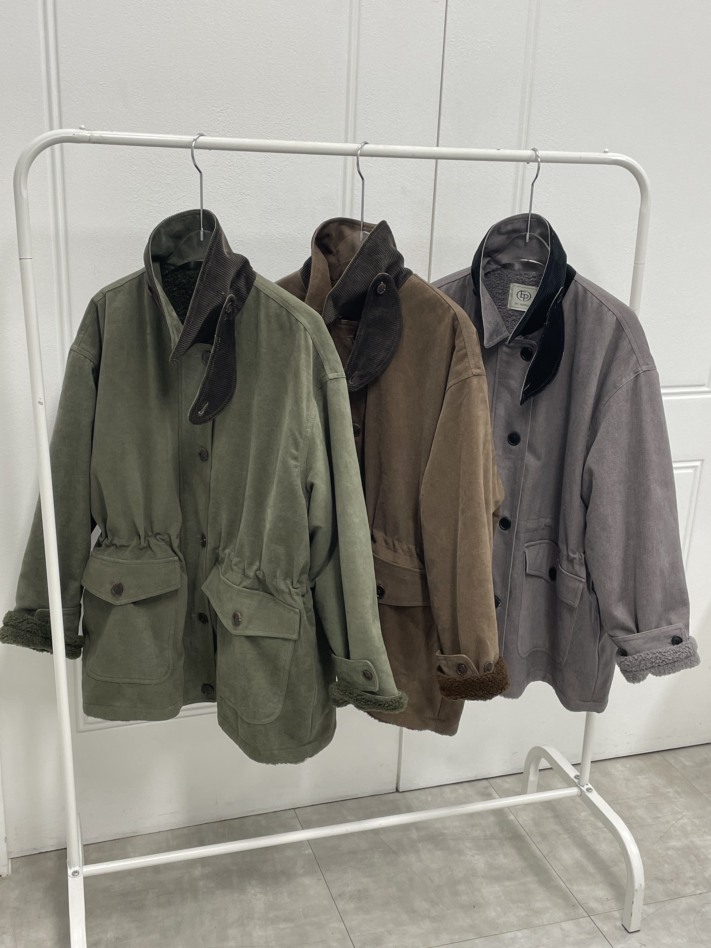 ドローストリングポケットルーズ長袖ジャンパー | 詳細画像16