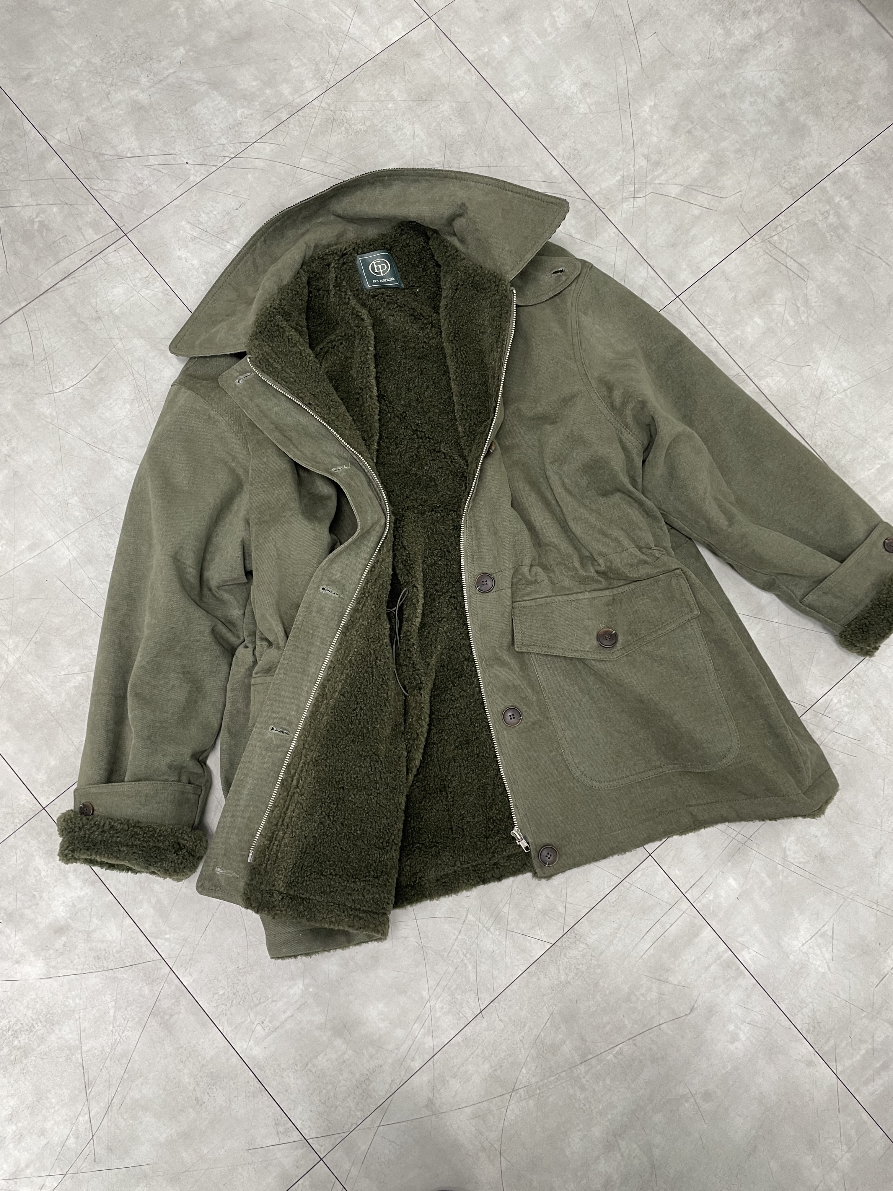 ドローストリングポケットルーズ長袖ジャンパー | 詳細画像18