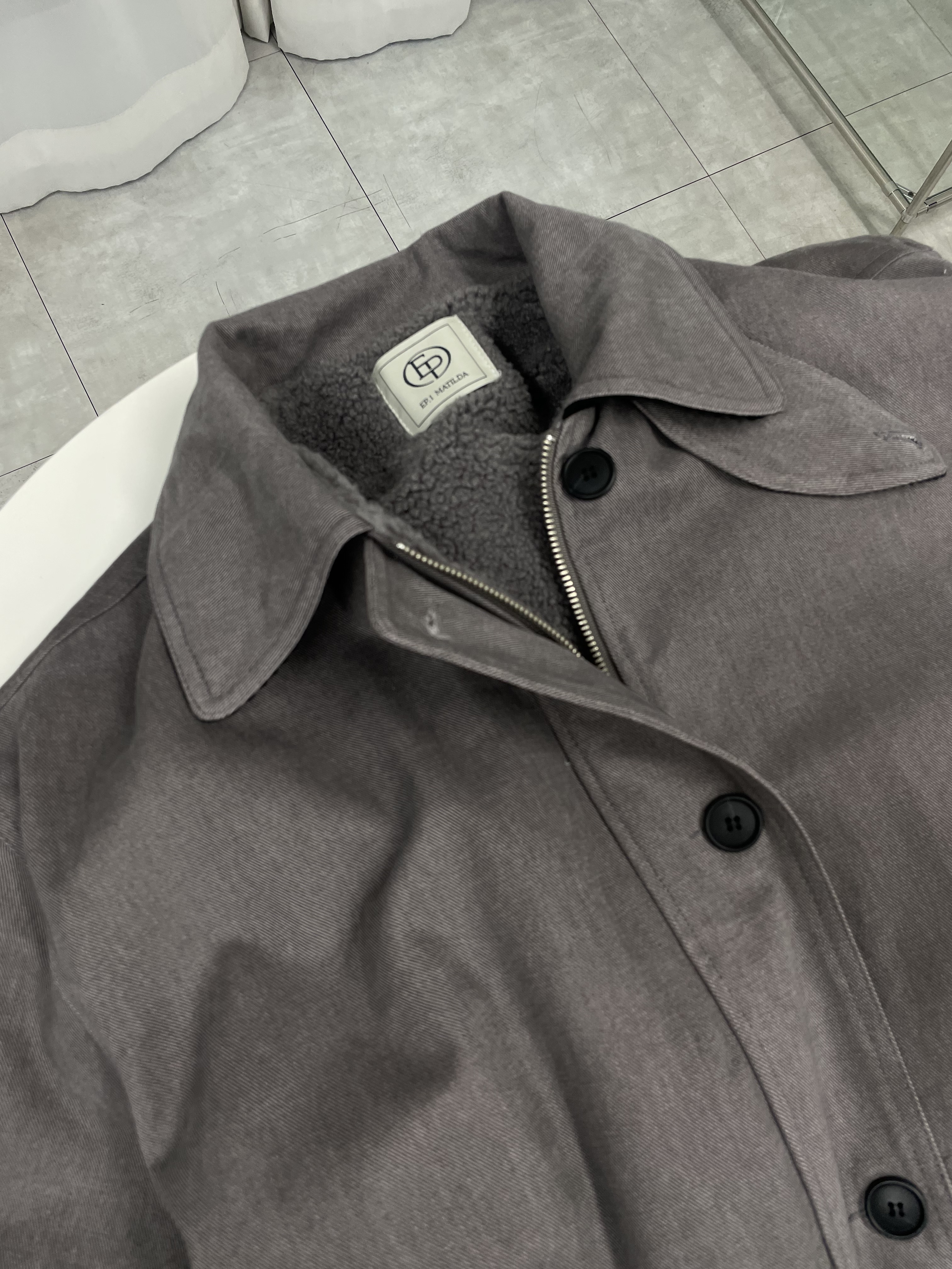 ドローストリングポケットルーズ長袖ジャンパー | 詳細画像20