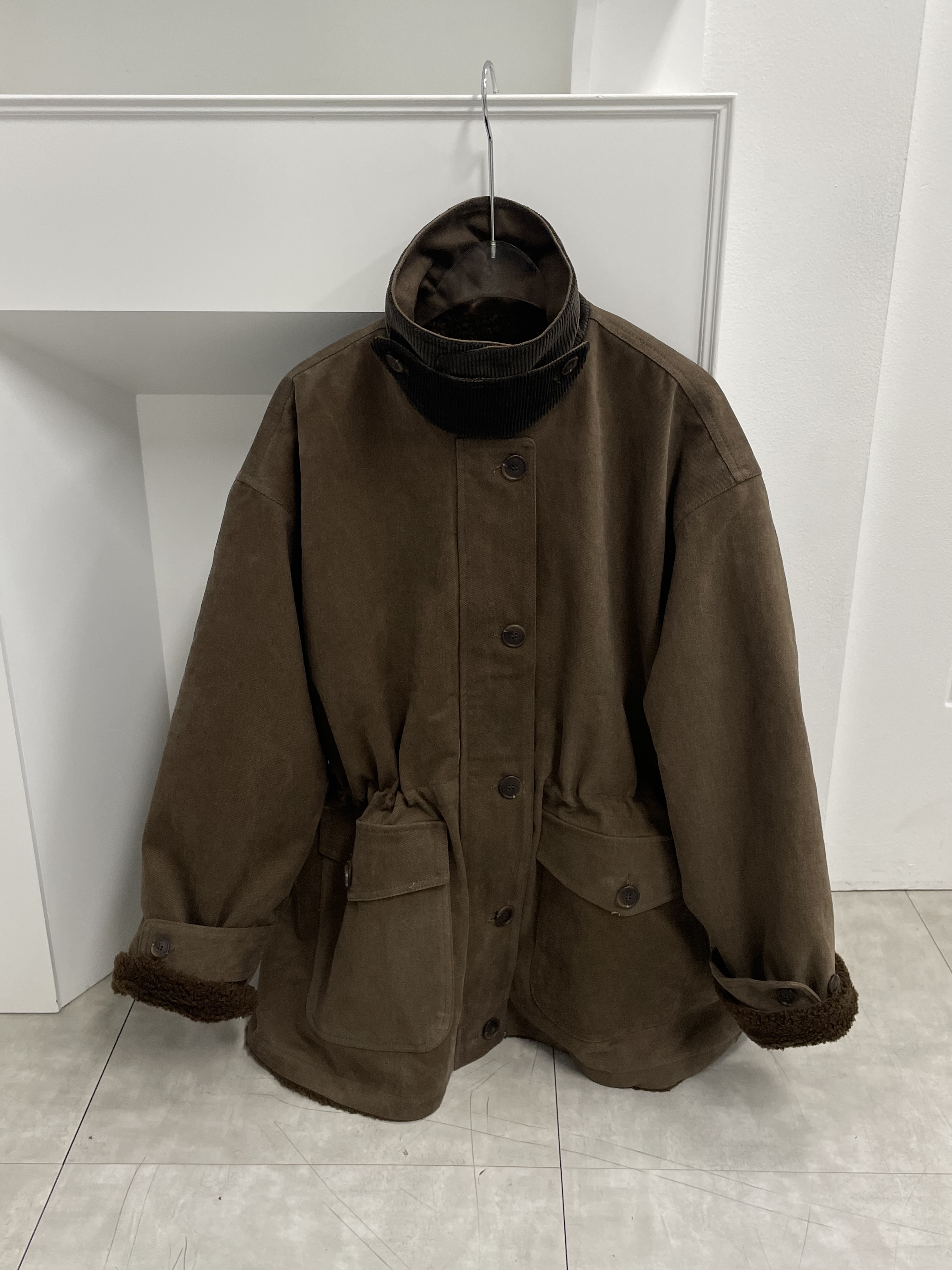 ドローストリングポケットルーズ長袖ジャンパー | 詳細画像17