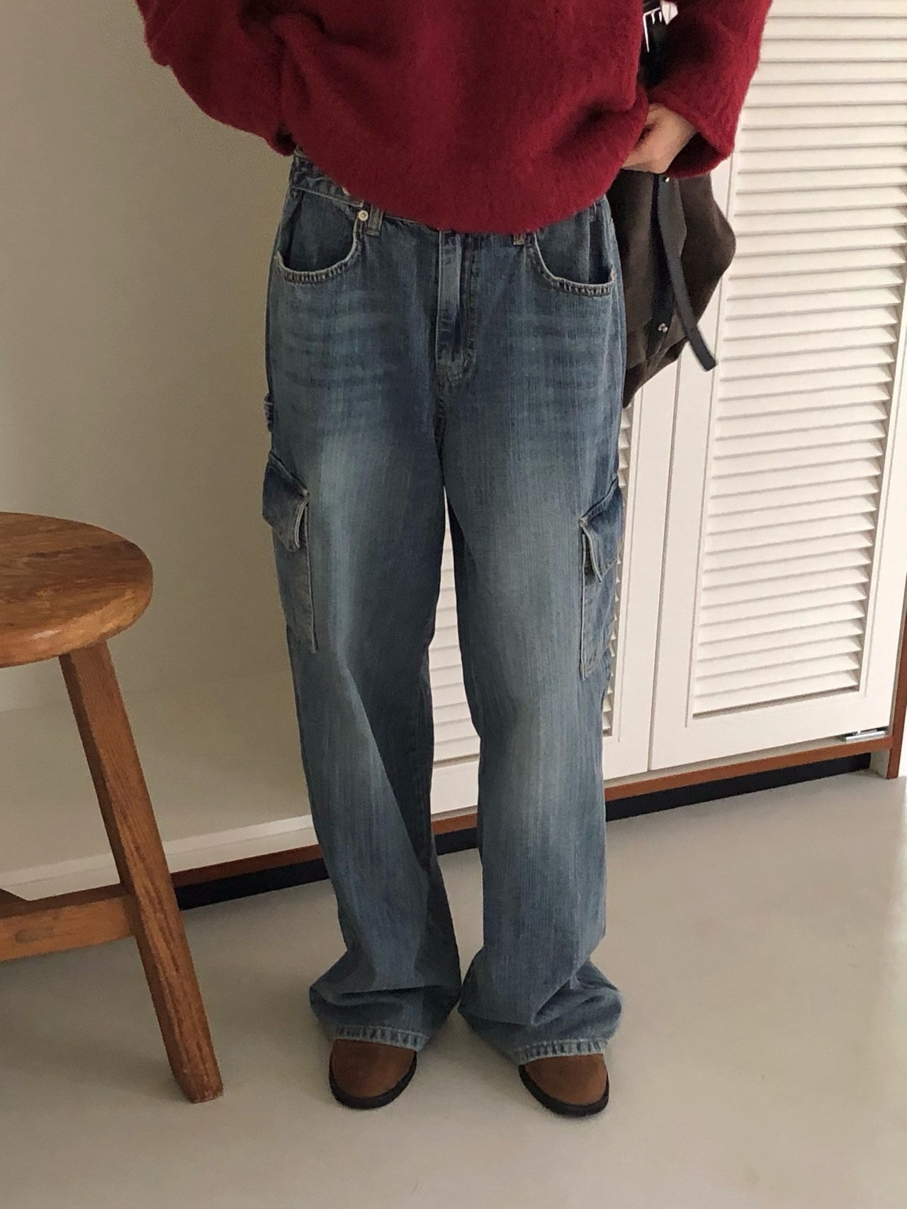 ウォッシングポケットアジャストカーゴワイドデニムパンツ | 詳細画像8