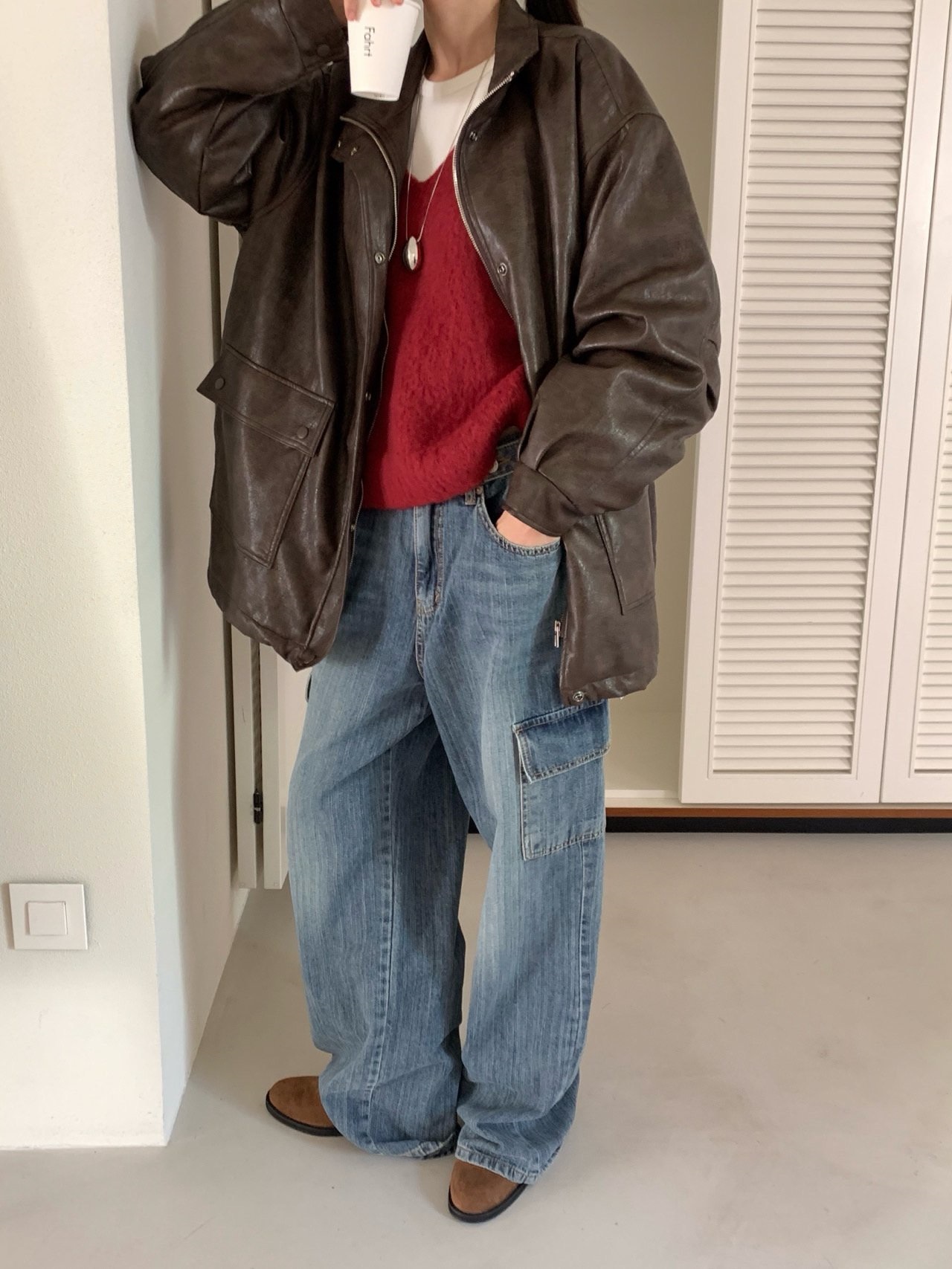 ウォッシングポケットアジャストカーゴワイドデニムパンツ | 詳細画像9