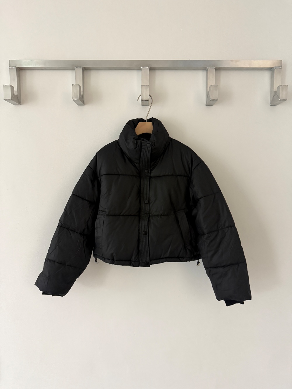 中綿ジップアップハイネックスナップボタンカラーダウンジャケット | 詳細画像19